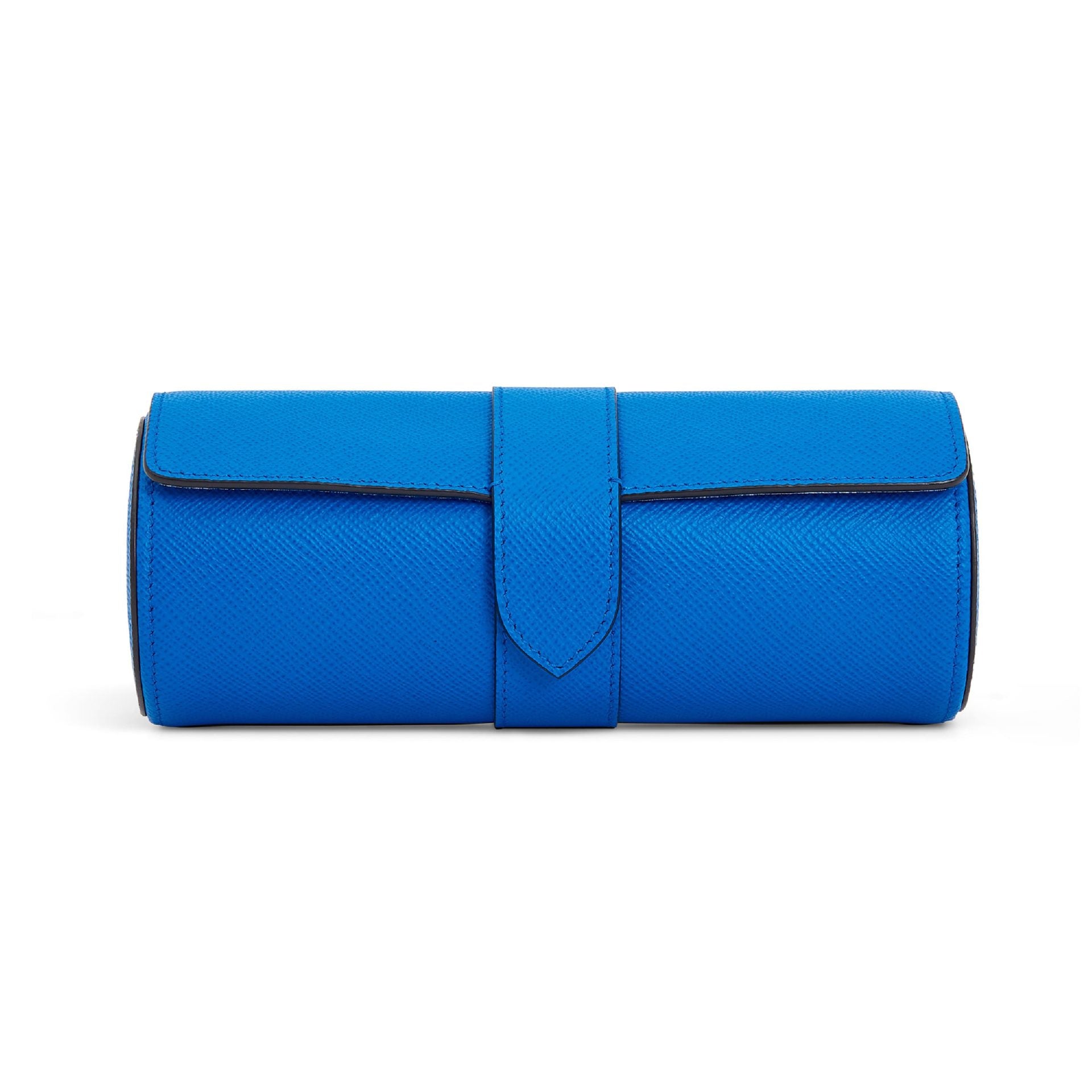 SMYTHSON Lapis Blue Watch Roll in Panama