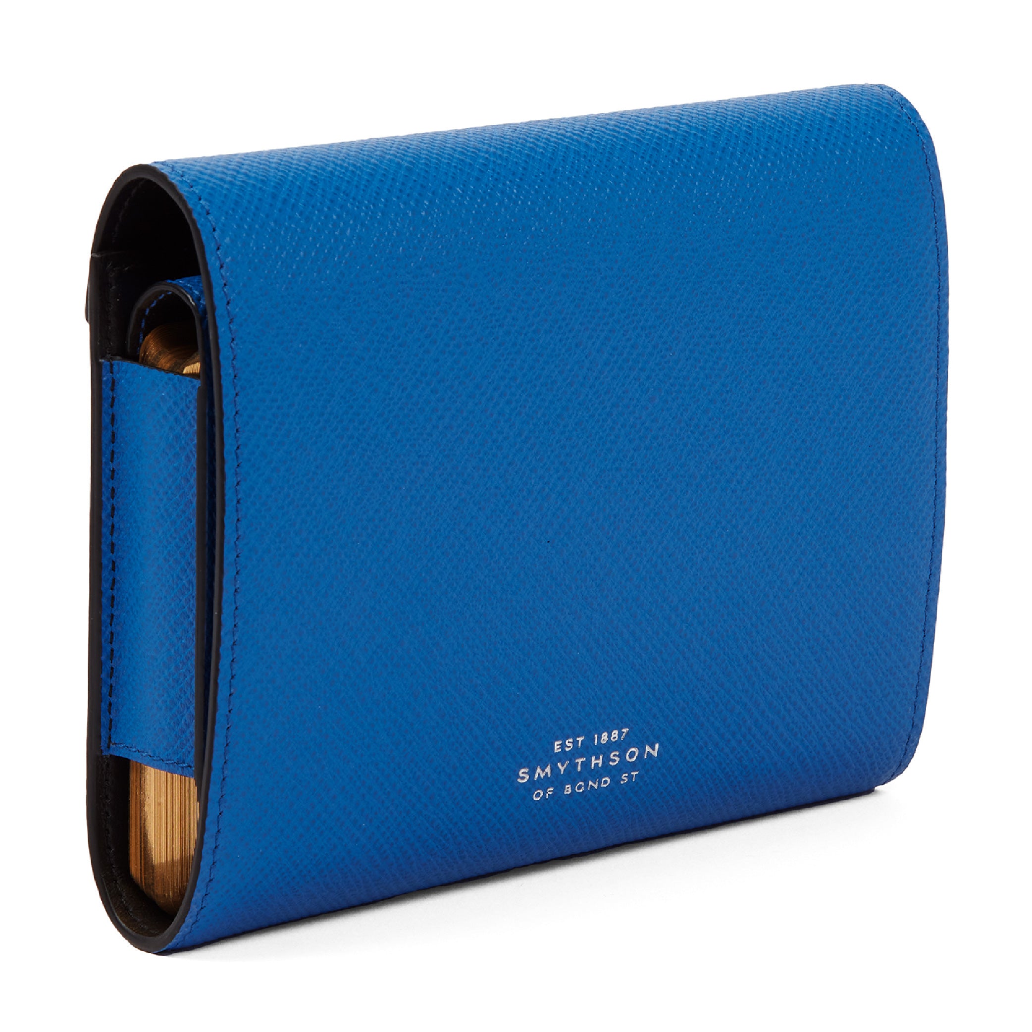 SMYTHSON Lapis Blue Double Playing Cards Case in Panama