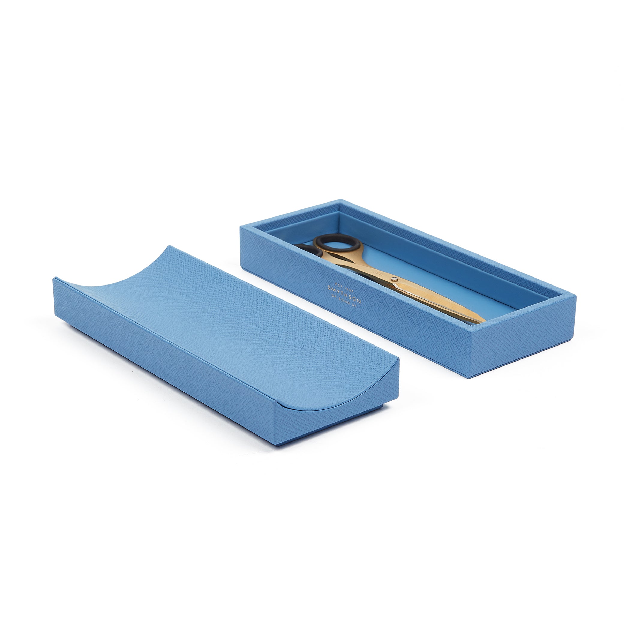 SMYTHSON Nile Blue Organizer per penne in Panama 