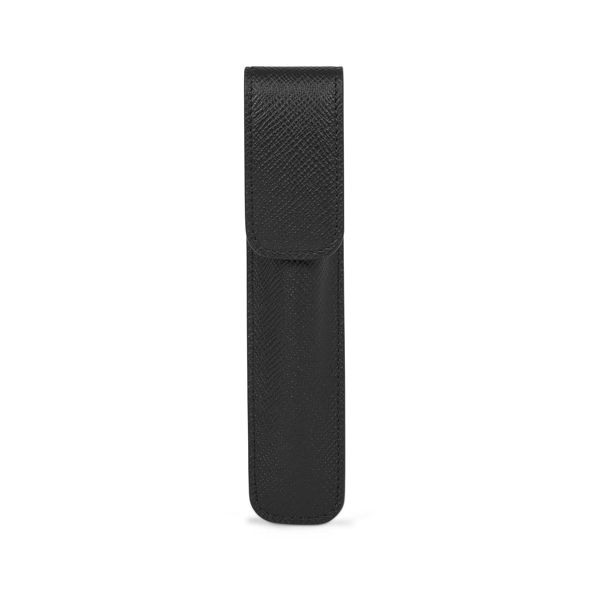 SMYTHSON Black Pen Sleeve in Panama