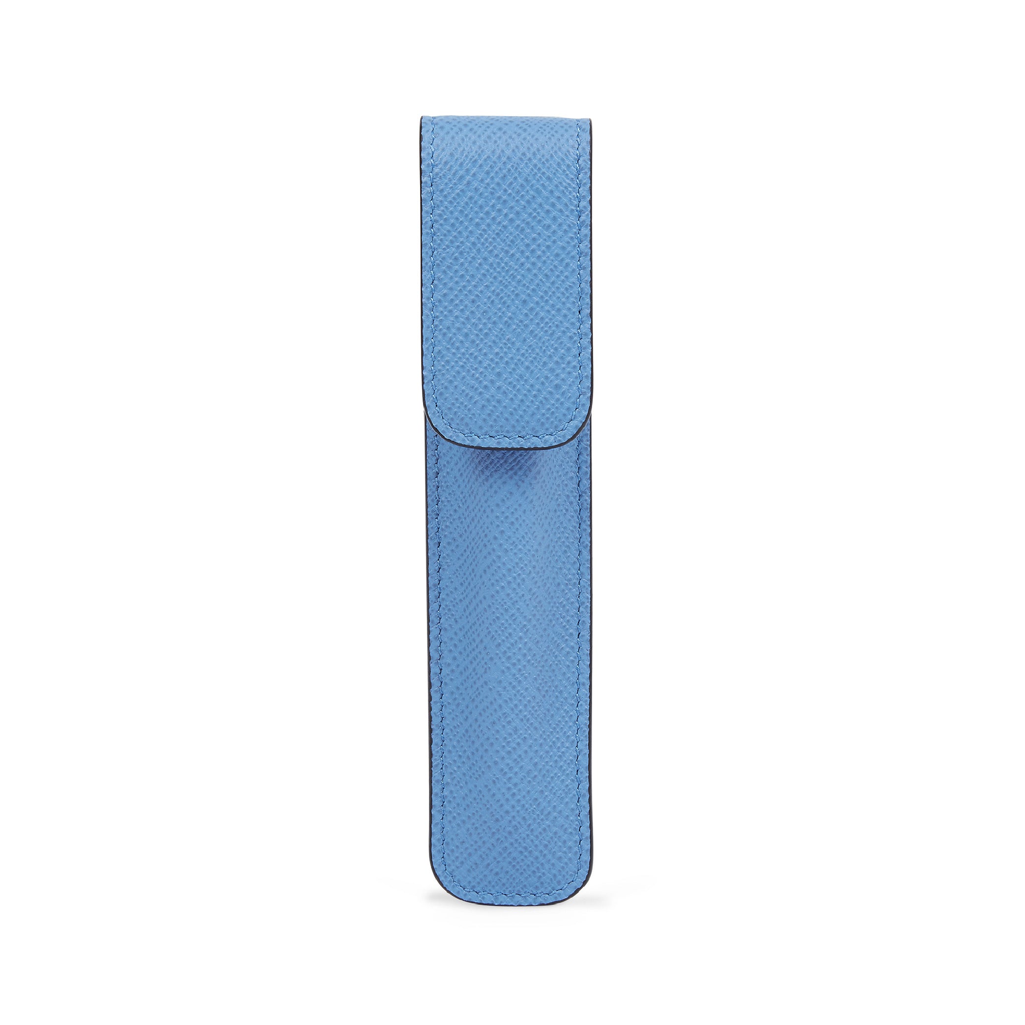 SMYTHSON Nile Blue Pen Sleeve in Panama