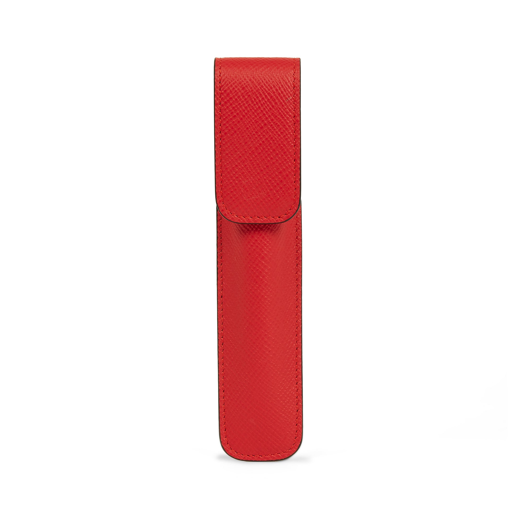 SMYTHSON Scarlet Red Pen Sleeve in Panama