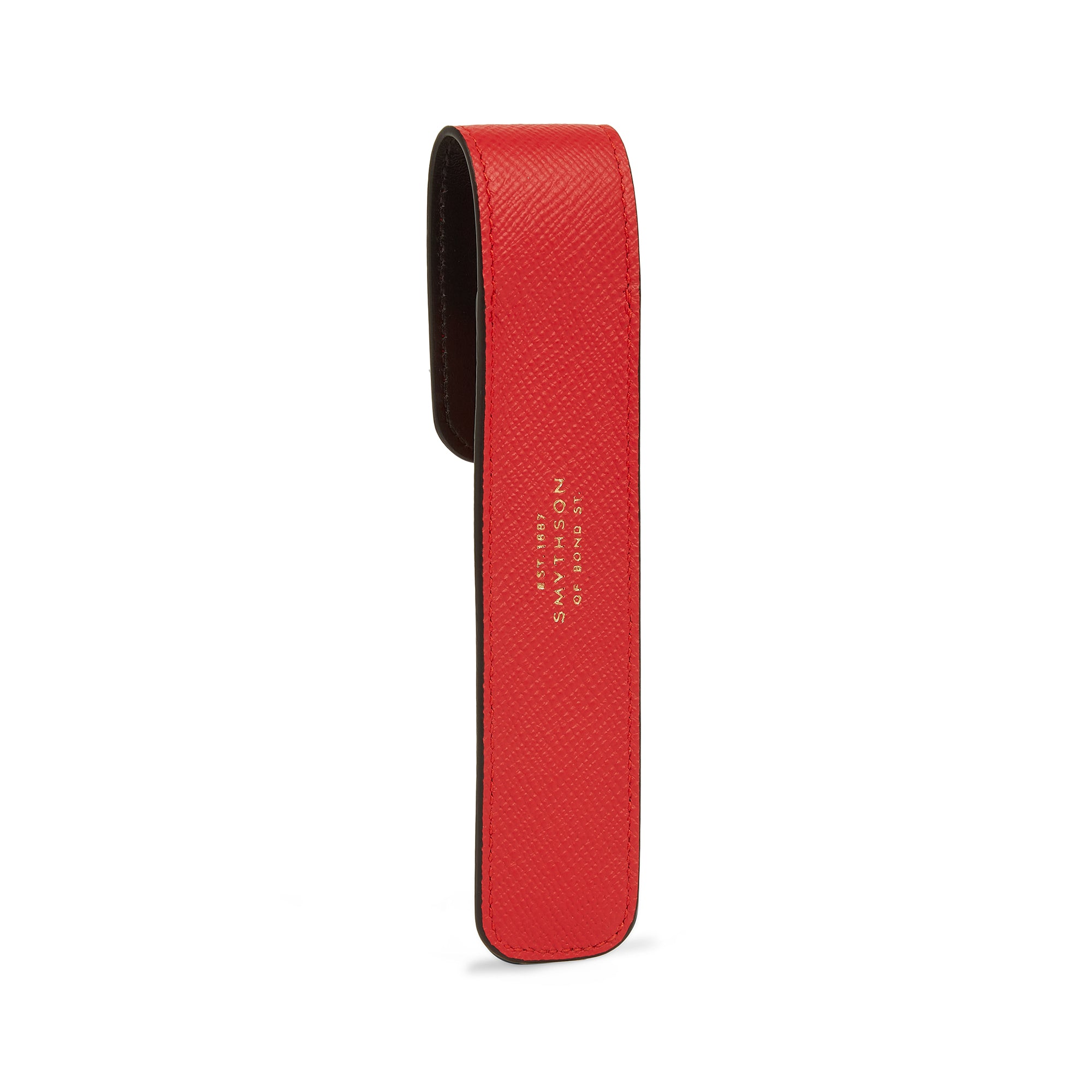 SMYTHSON Scarlet Red Pen Sleeve in Panama