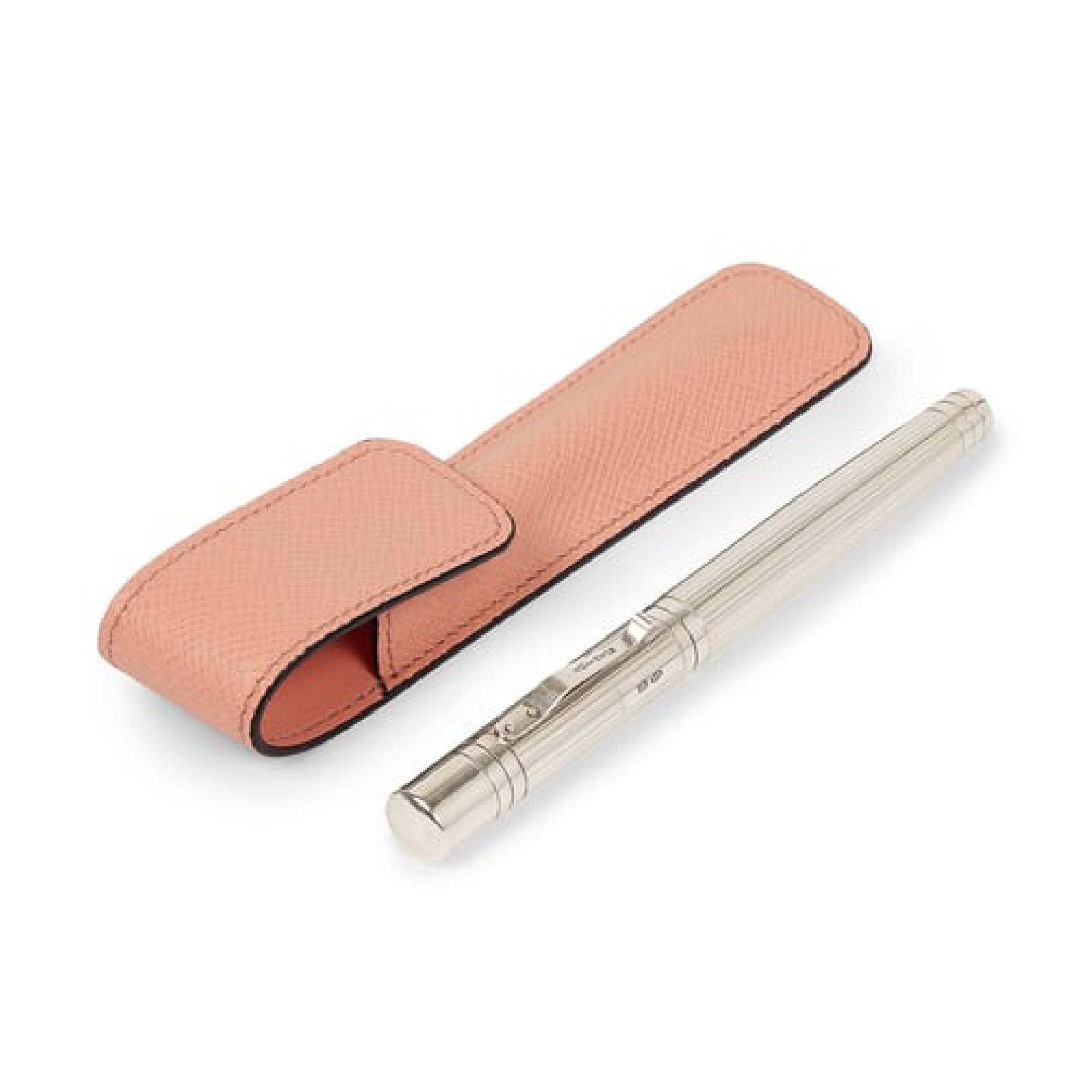 Pen Sleeve in Peach Panama