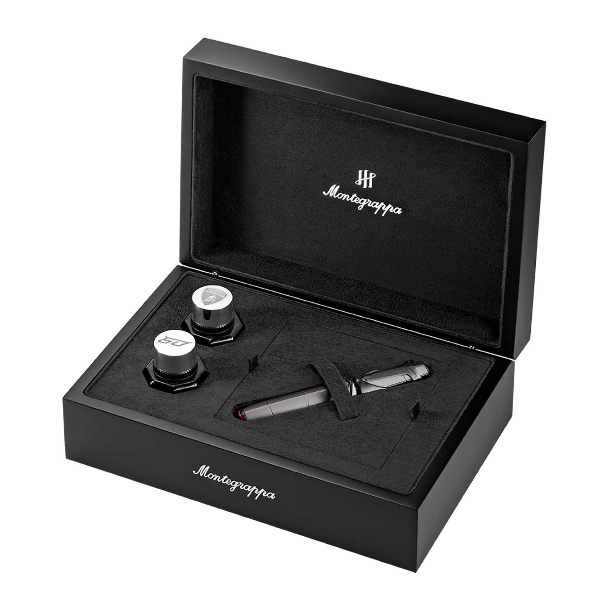 Penna stilografica Montegrappa Automobili Lamborghini 60° Grigio Titans in edizione limitata 