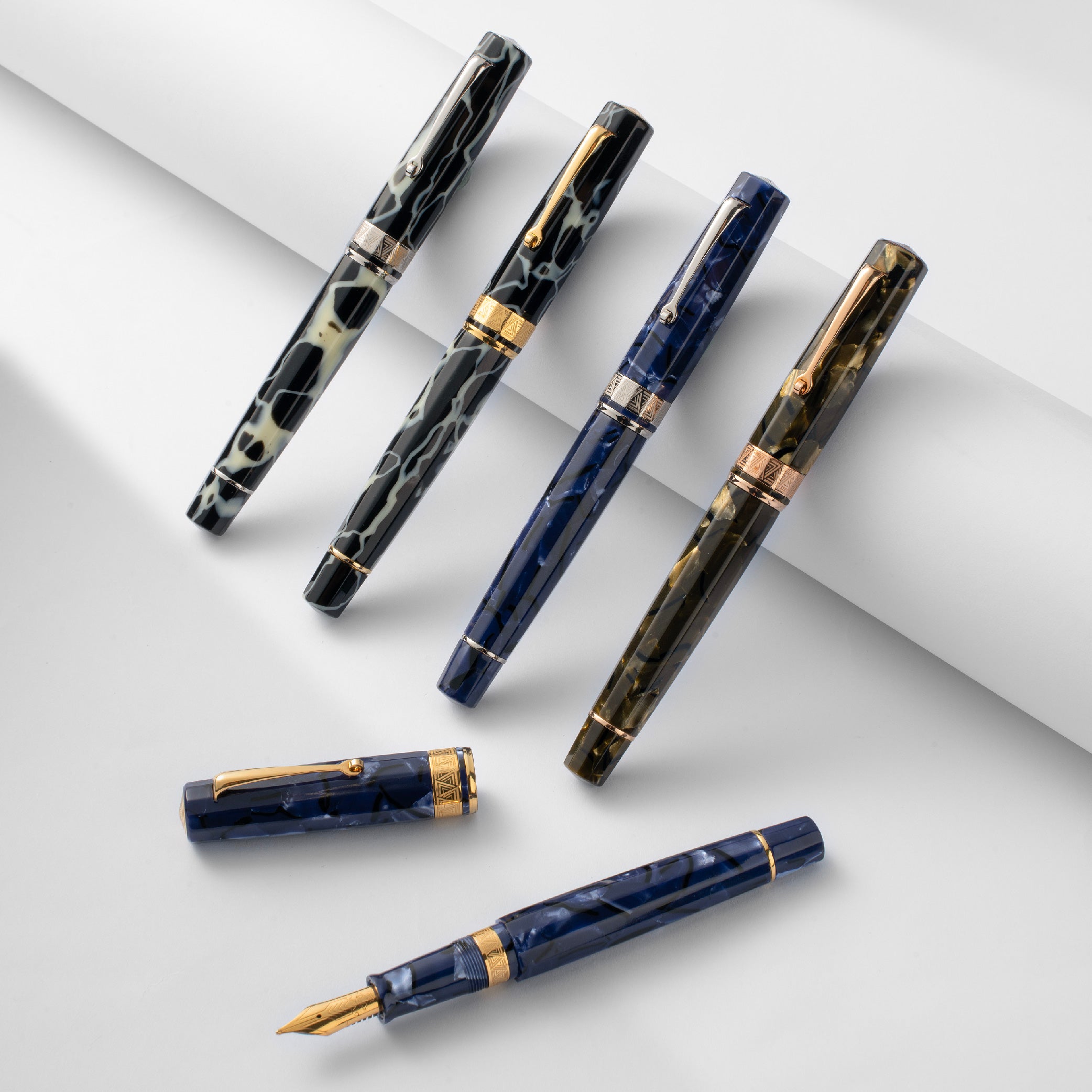 OMAS Paragon Wild Silver Trim Fountain Pen