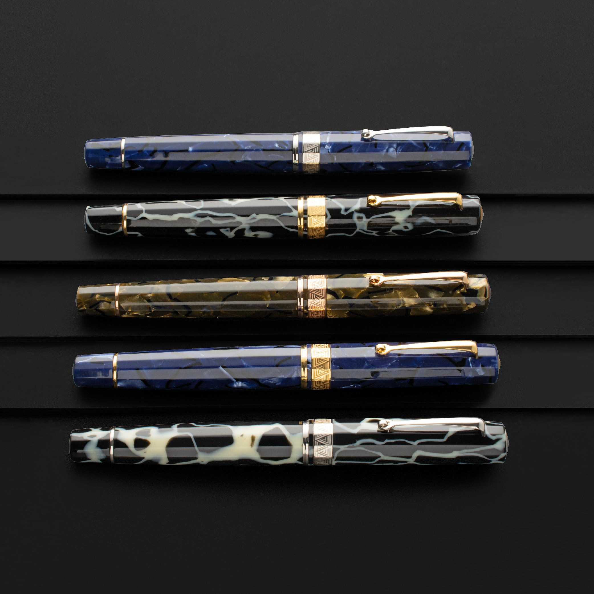 OMAS Paragon Blue Royale Silver Trim Fountain Pen