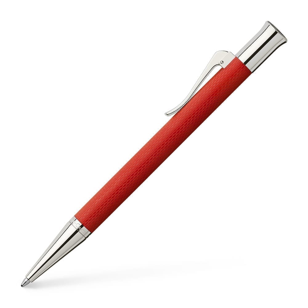 Guilloche India Red Ballpoint