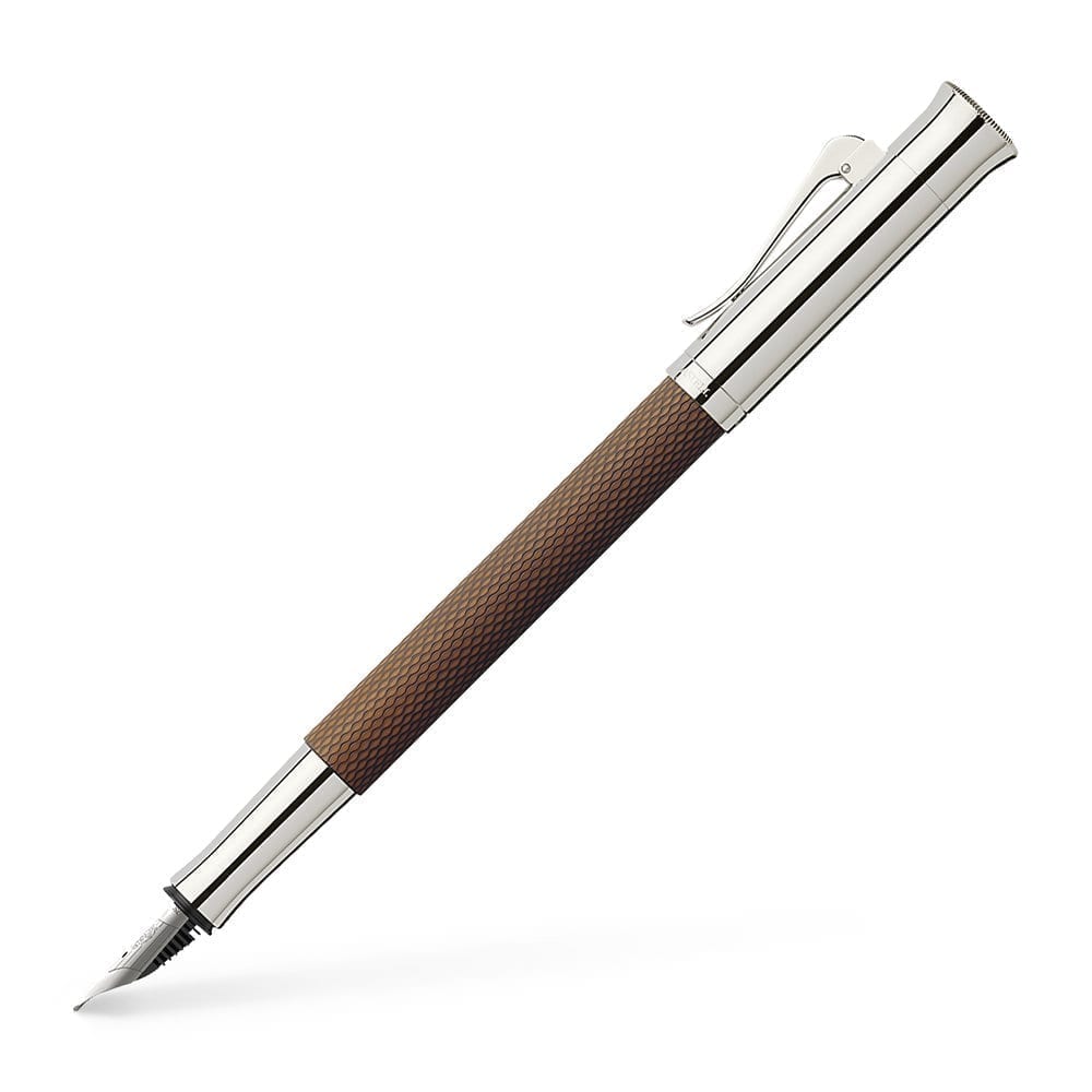 Guilloche Cognac Fountain Pen