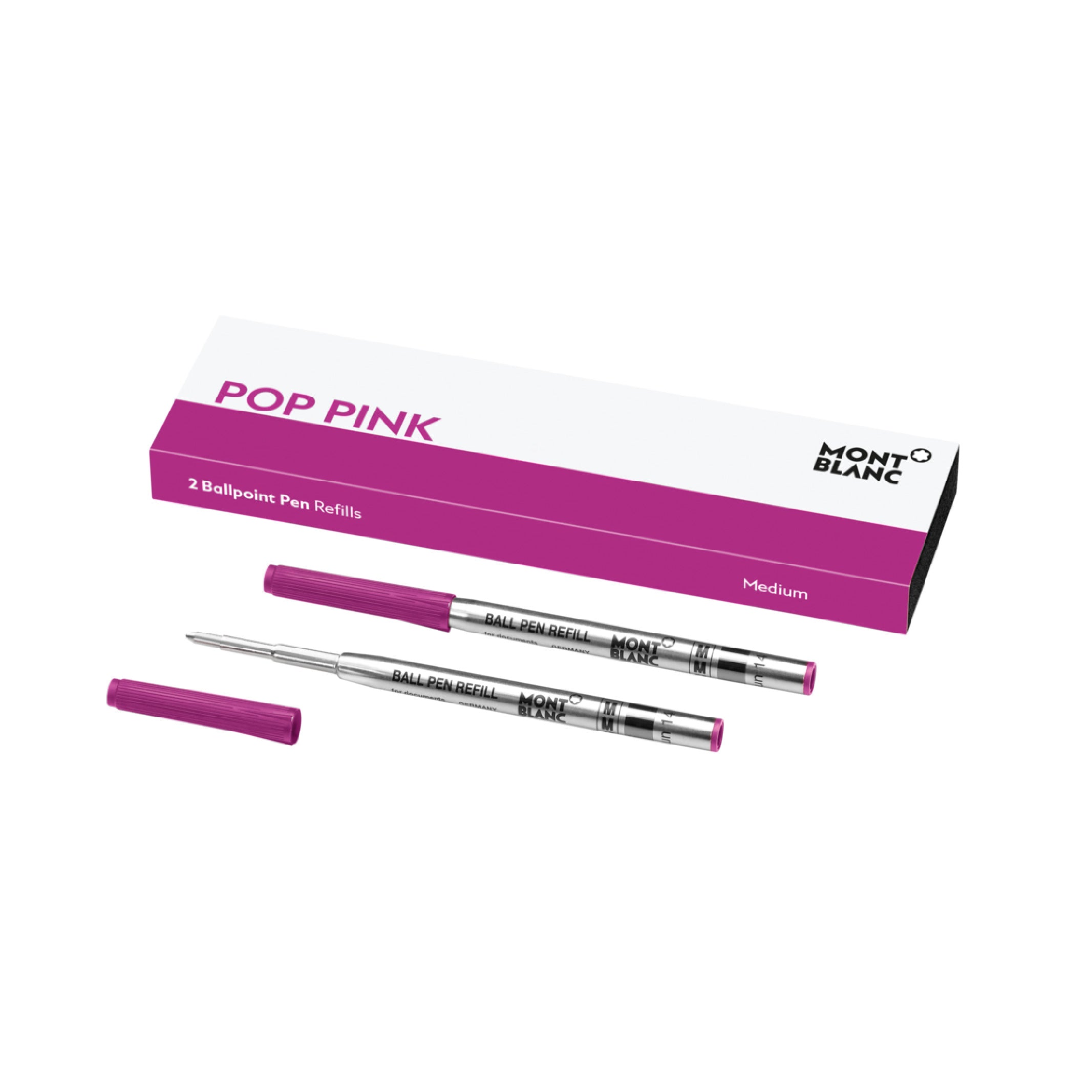 2 Ballpoint Pen (M) Refill Pop Pink