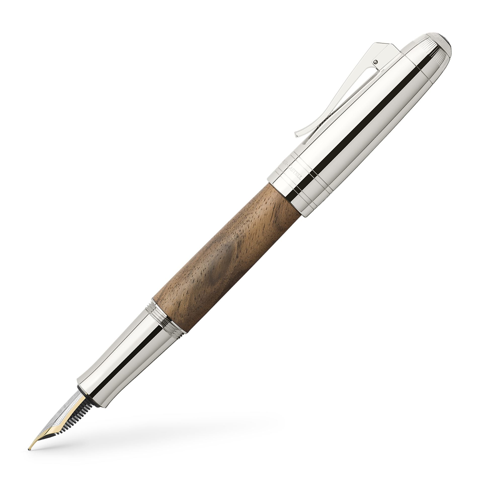 Penna stilografica GRAF VON FABER CASTELL Magnum in legno di noce caucasico - Broad