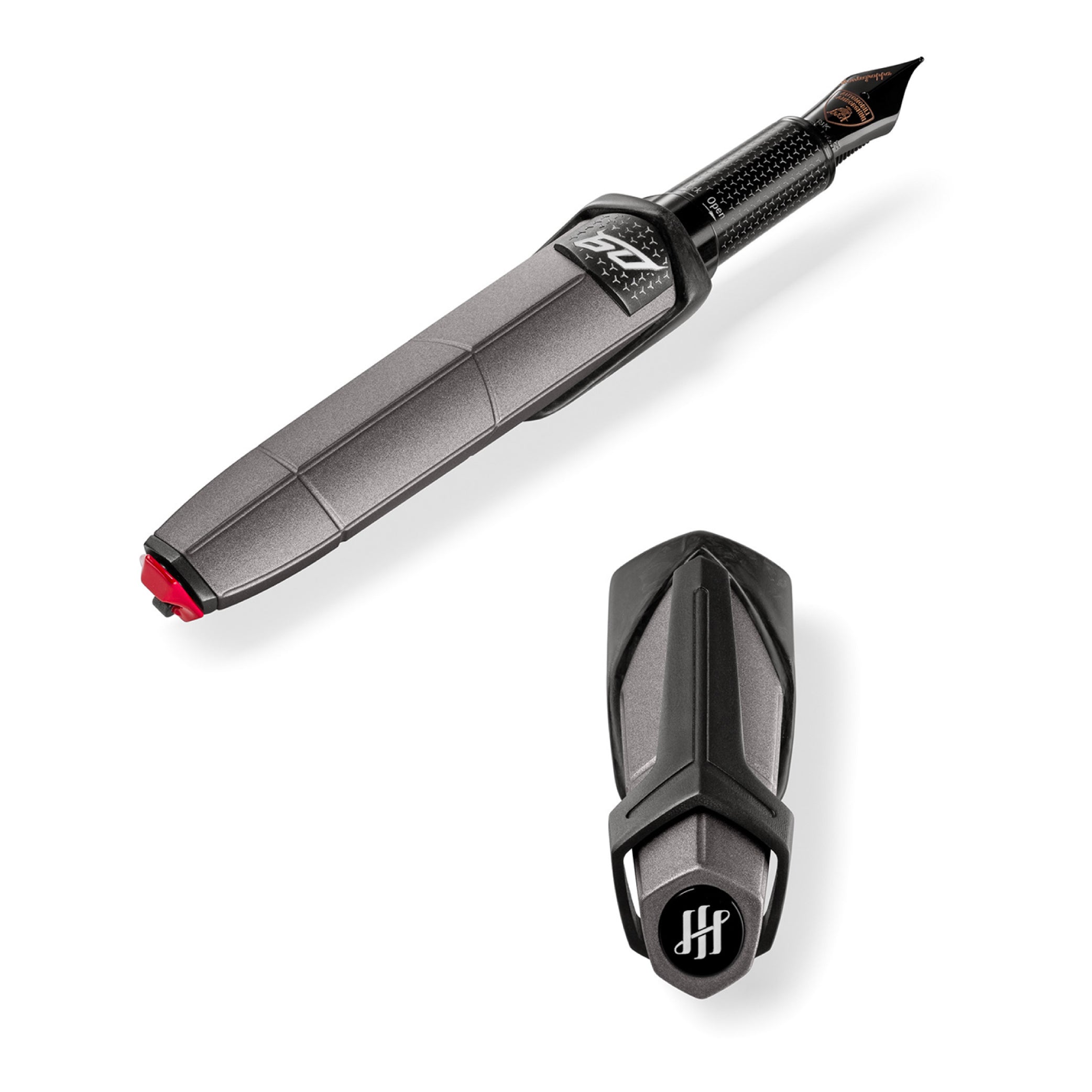 Penna stilografica Montegrappa Automobili Lamborghini 60° Grigio Titans in edizione limitata 