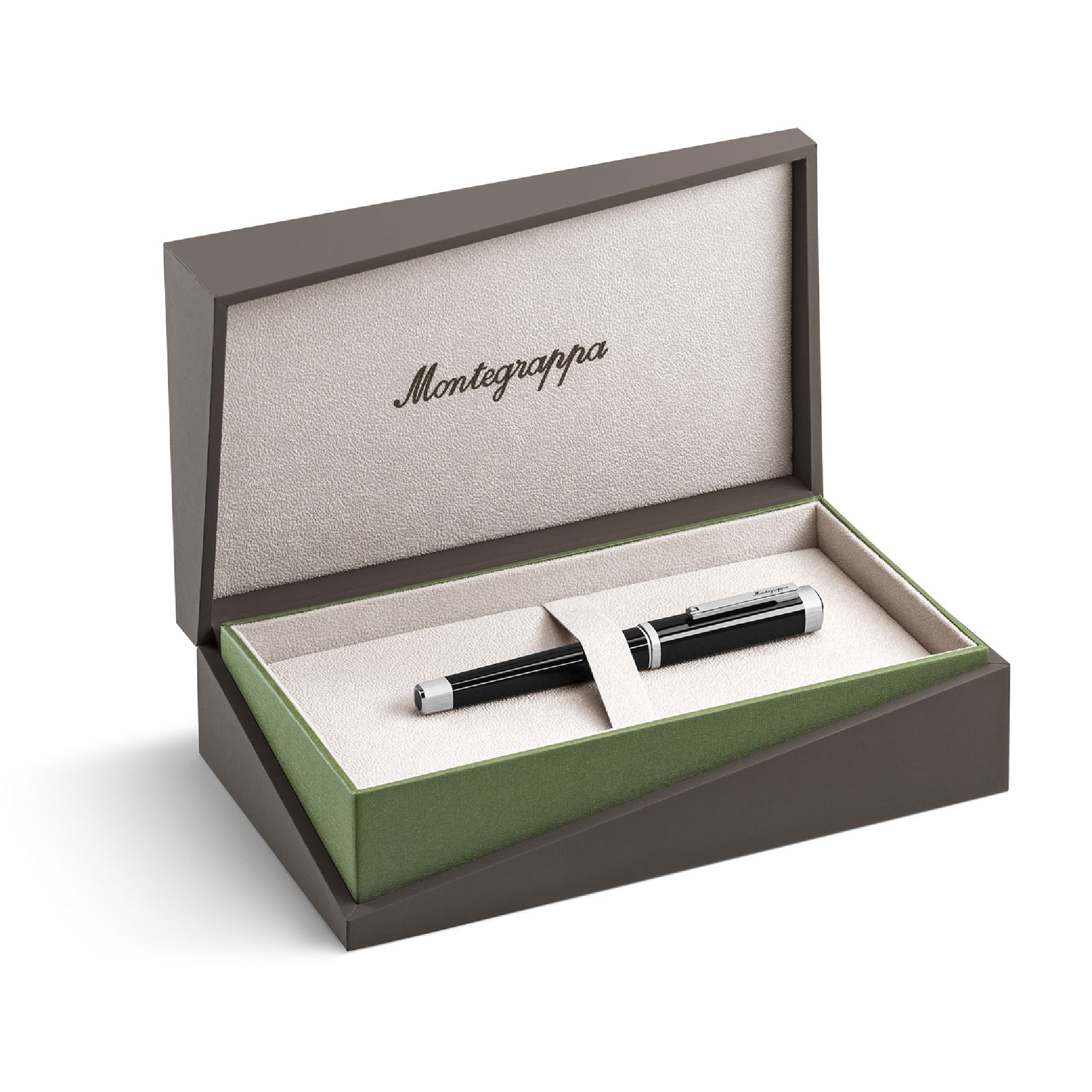 MONTEGRAPPA Quattro Füllfederhalter mit flexibler Feder, Palladiumgold 