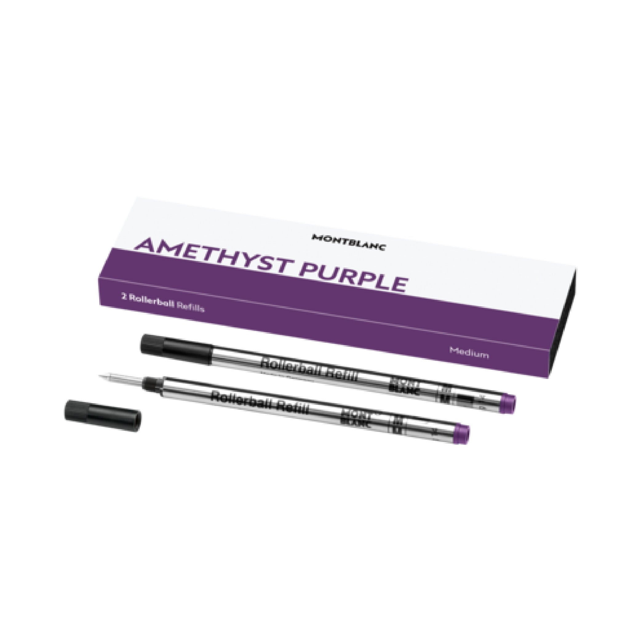 2 Rollerball Refills Amethyst Purple (F, M, B)