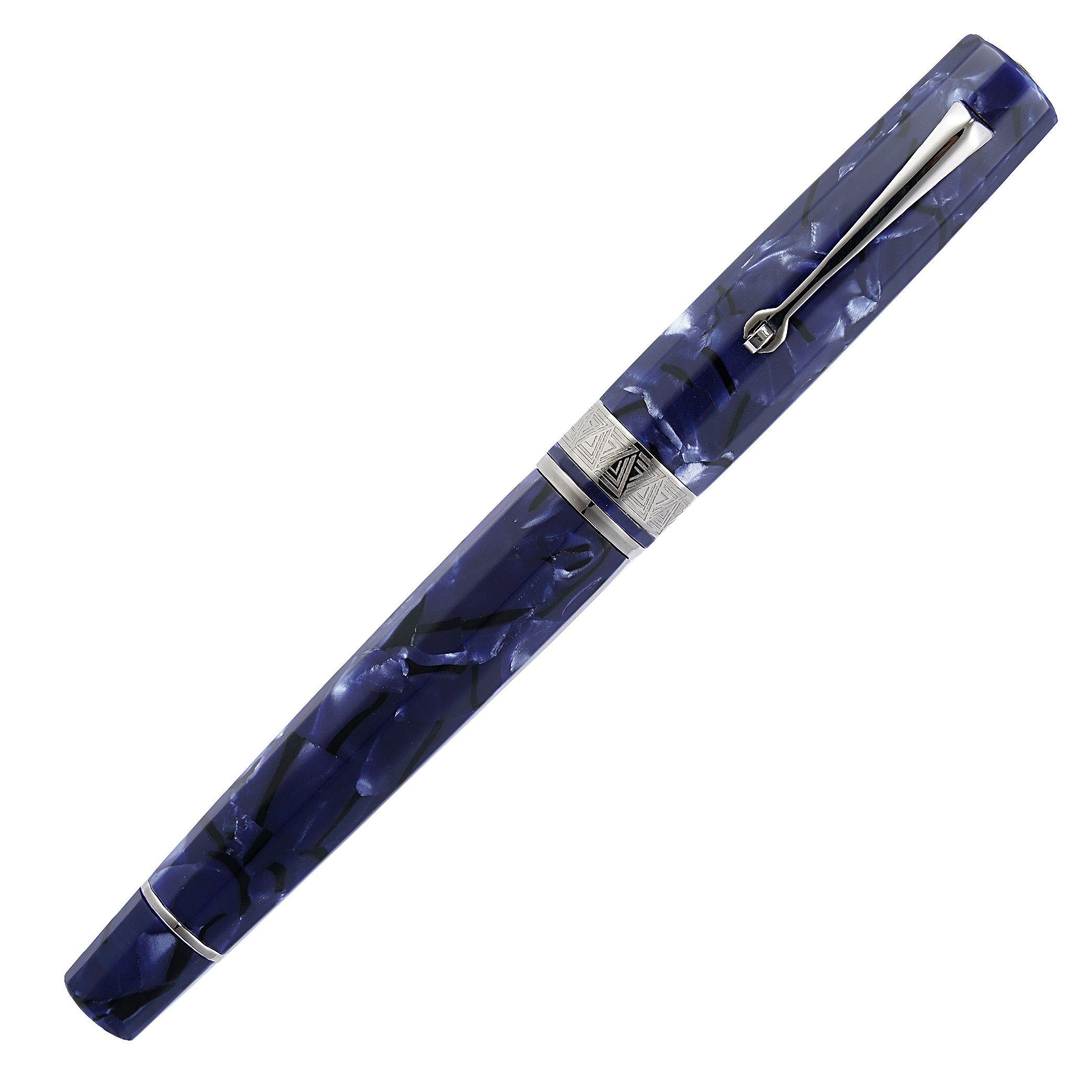 OMAS Paragon Blue Royale Silver Trim Fountain Pen