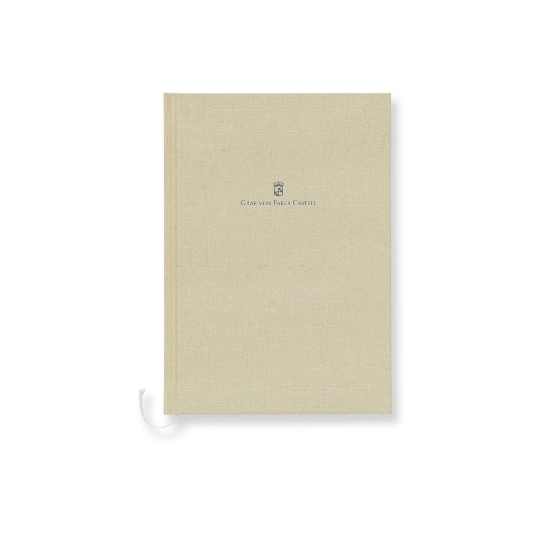 Linen Notebook A5 Brown Gold