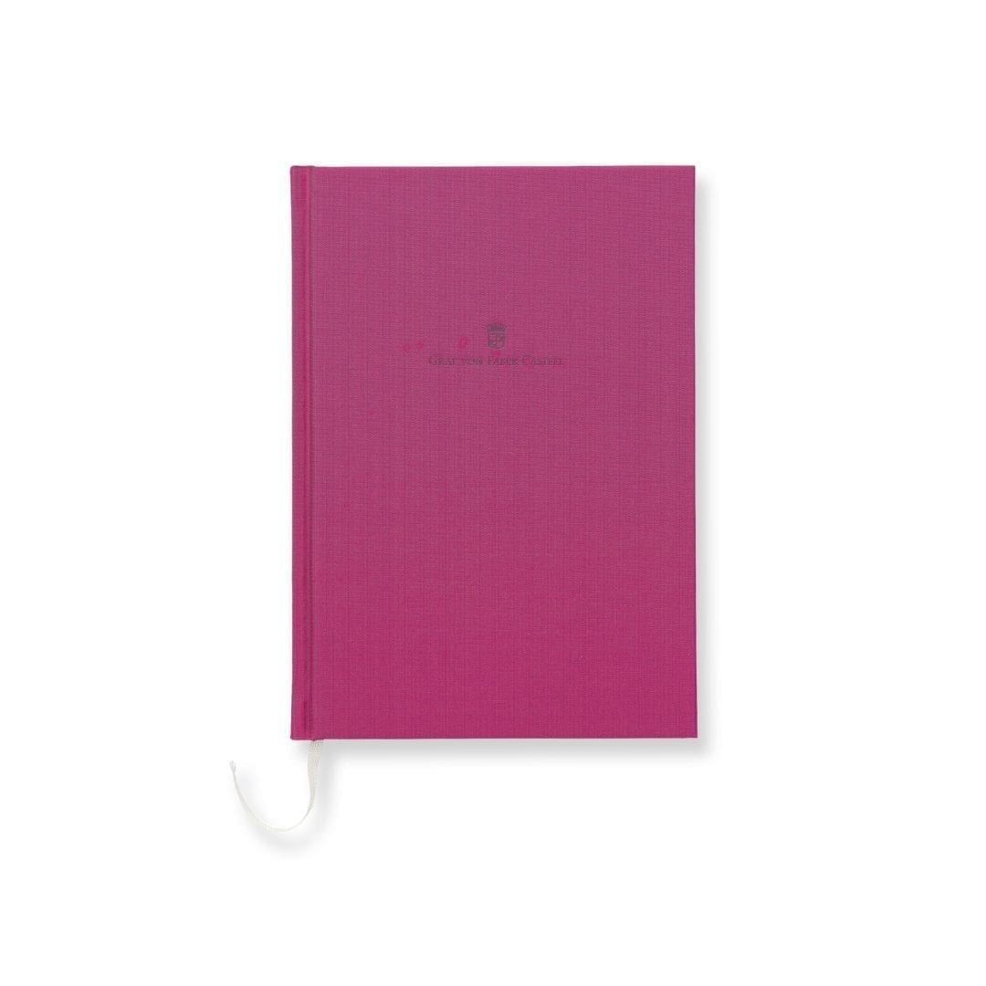 Linen Notebook A5 Electric Pink