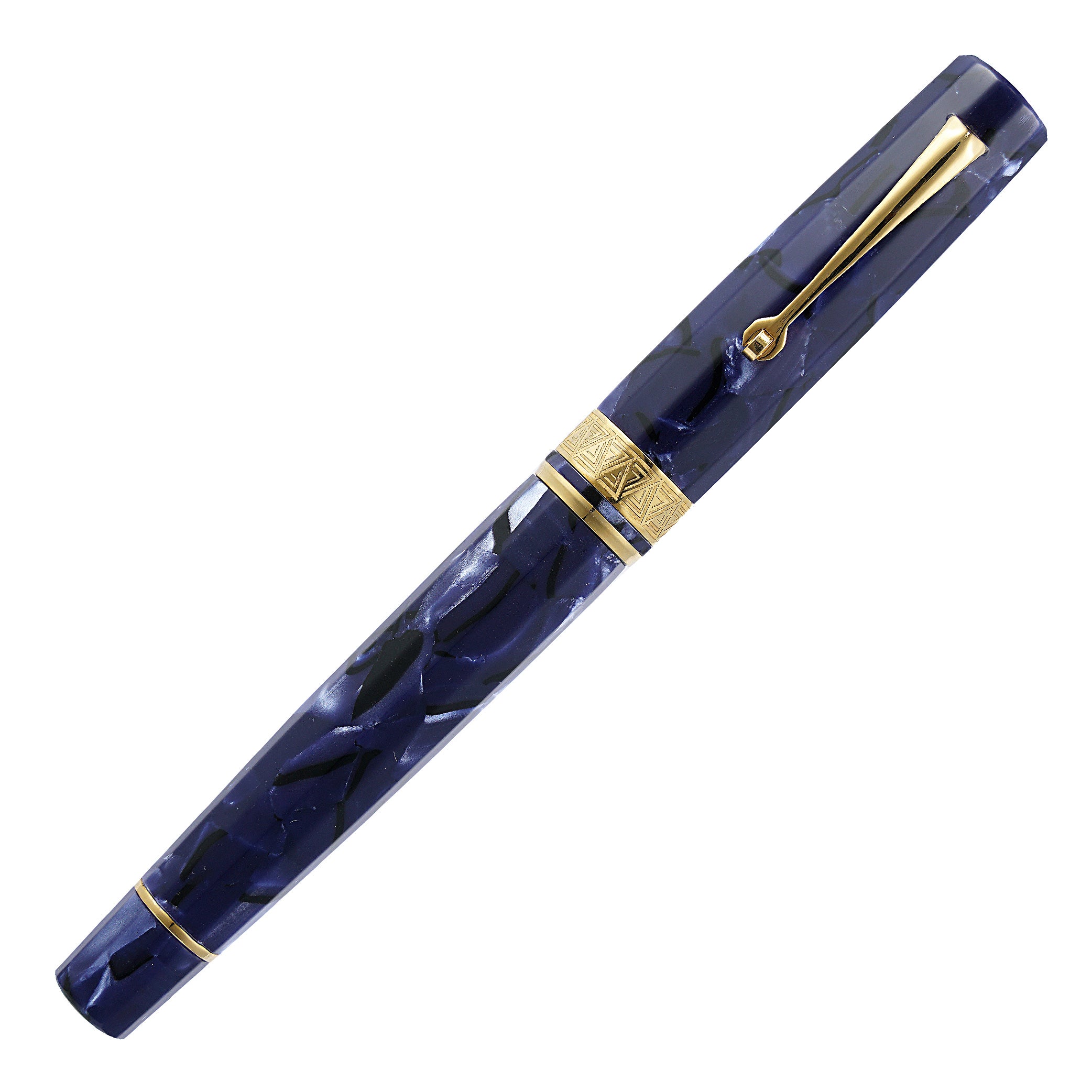 OMAS Paragon Blue Royale Gold Trim Fountain Pen