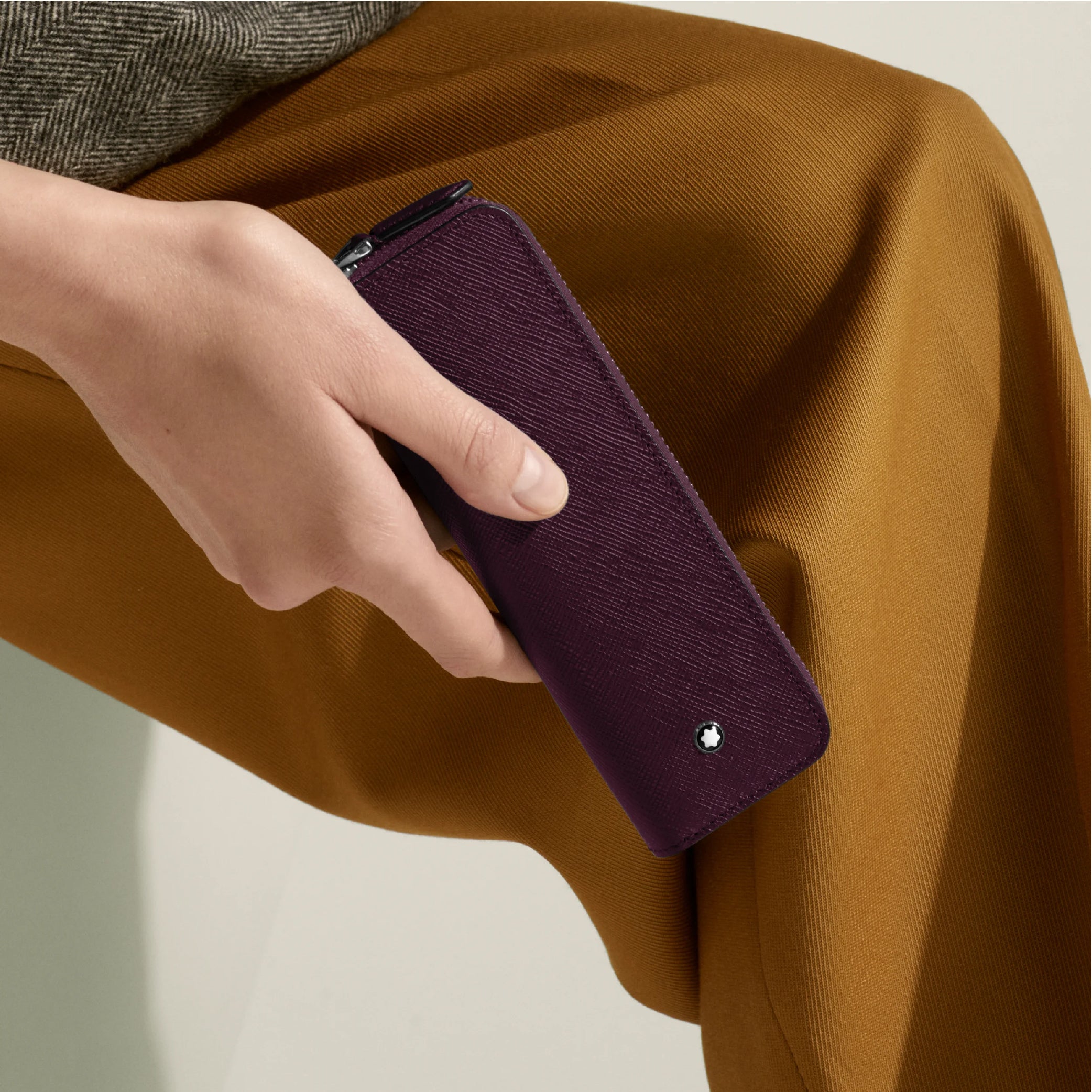 Sartorial 1 Pen Pouch Zip Cassis