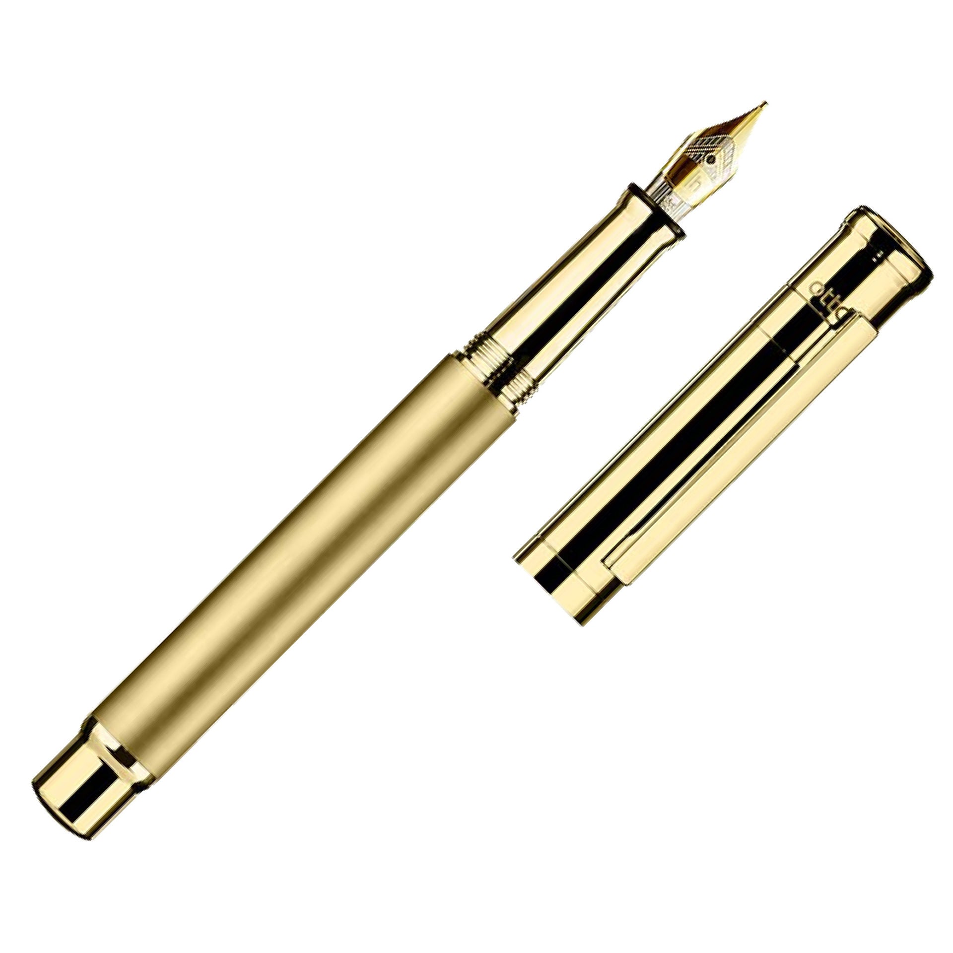 design04 Matt Yellow Gold 18kt gold nib Fountain Pen