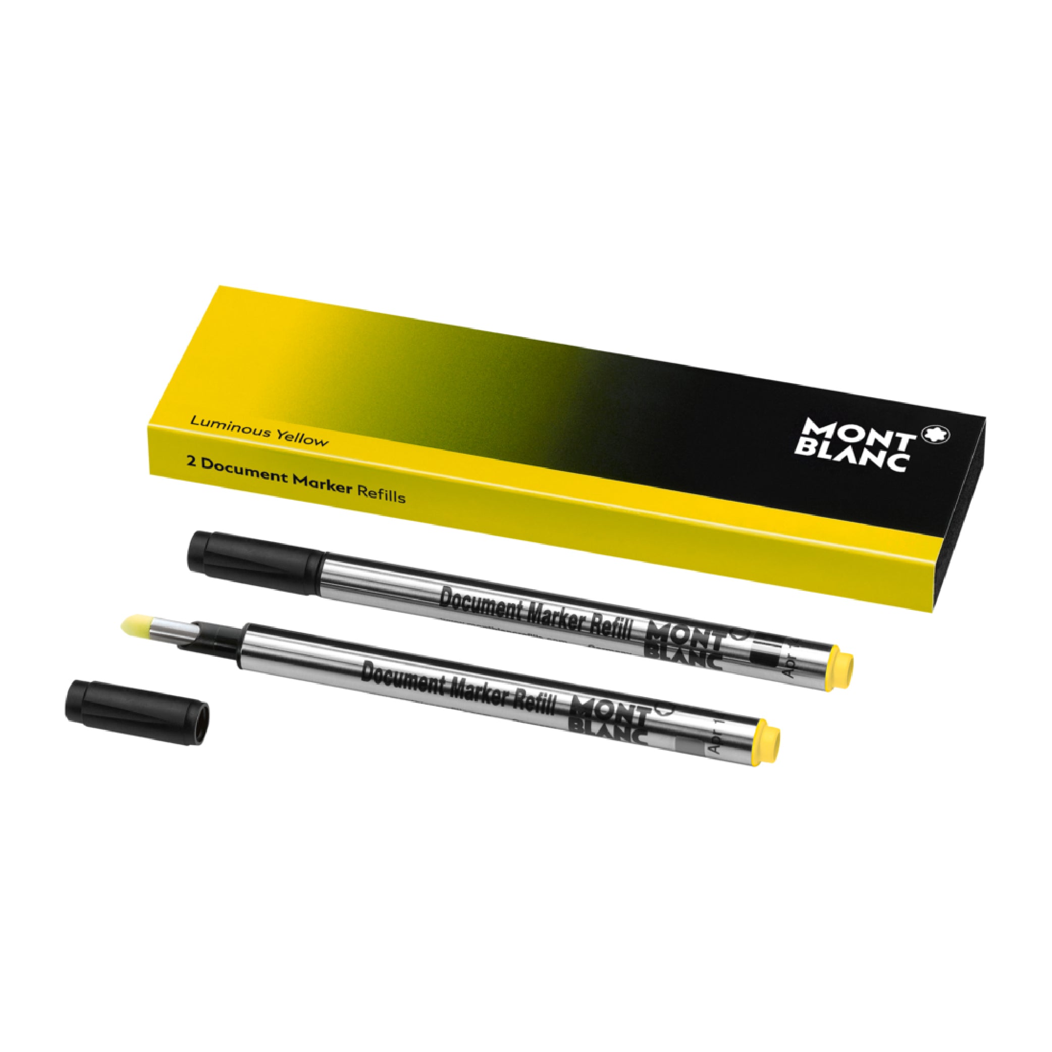 2 Document Marker Refills, Luminous Yellow