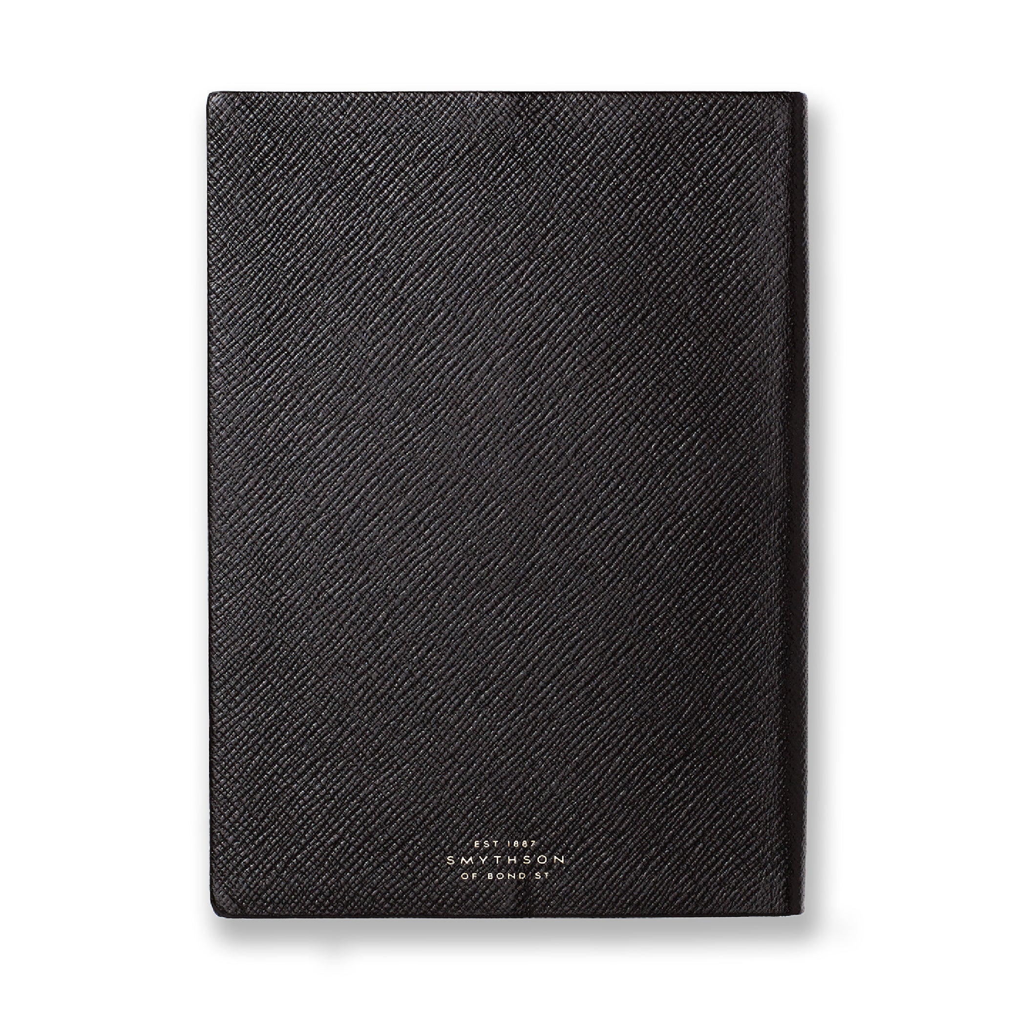 SMYTHSON Black Soho Notebook in Panama