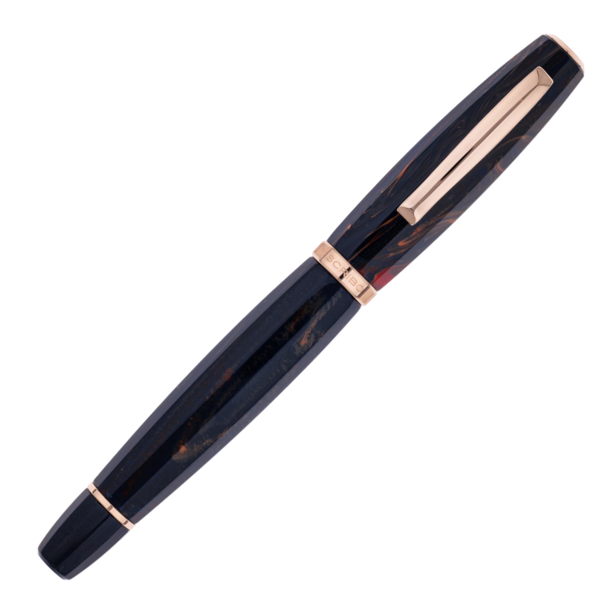 SCRIBO Feel Blu Califfo Rose Gold Limited Edition Fountain Pen