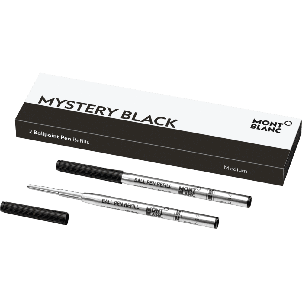 2 Ballpoint Pen Refill Mistery Black (F, M, B)