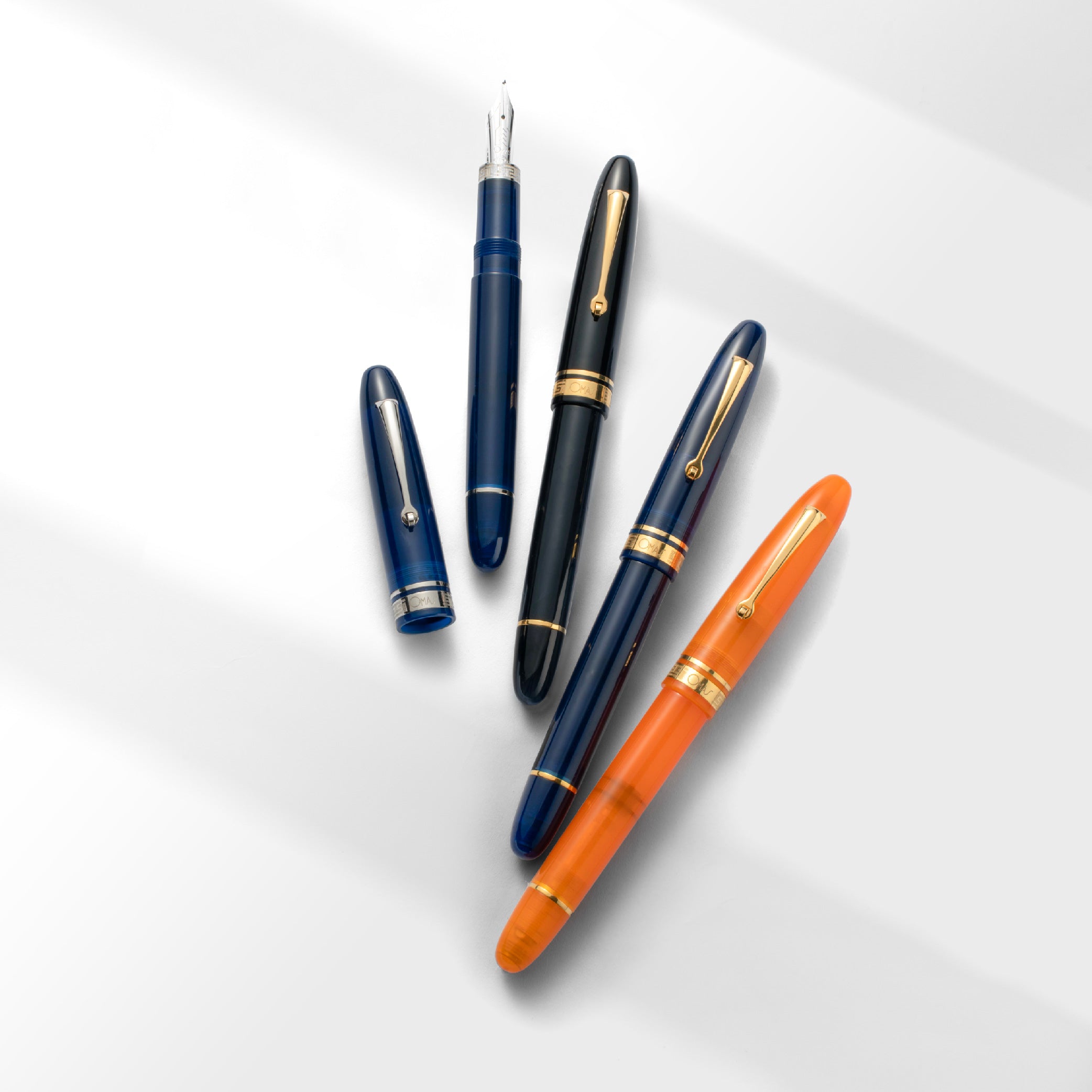 OMAS Ogiva Arancione Gold Trim Fountain Pen