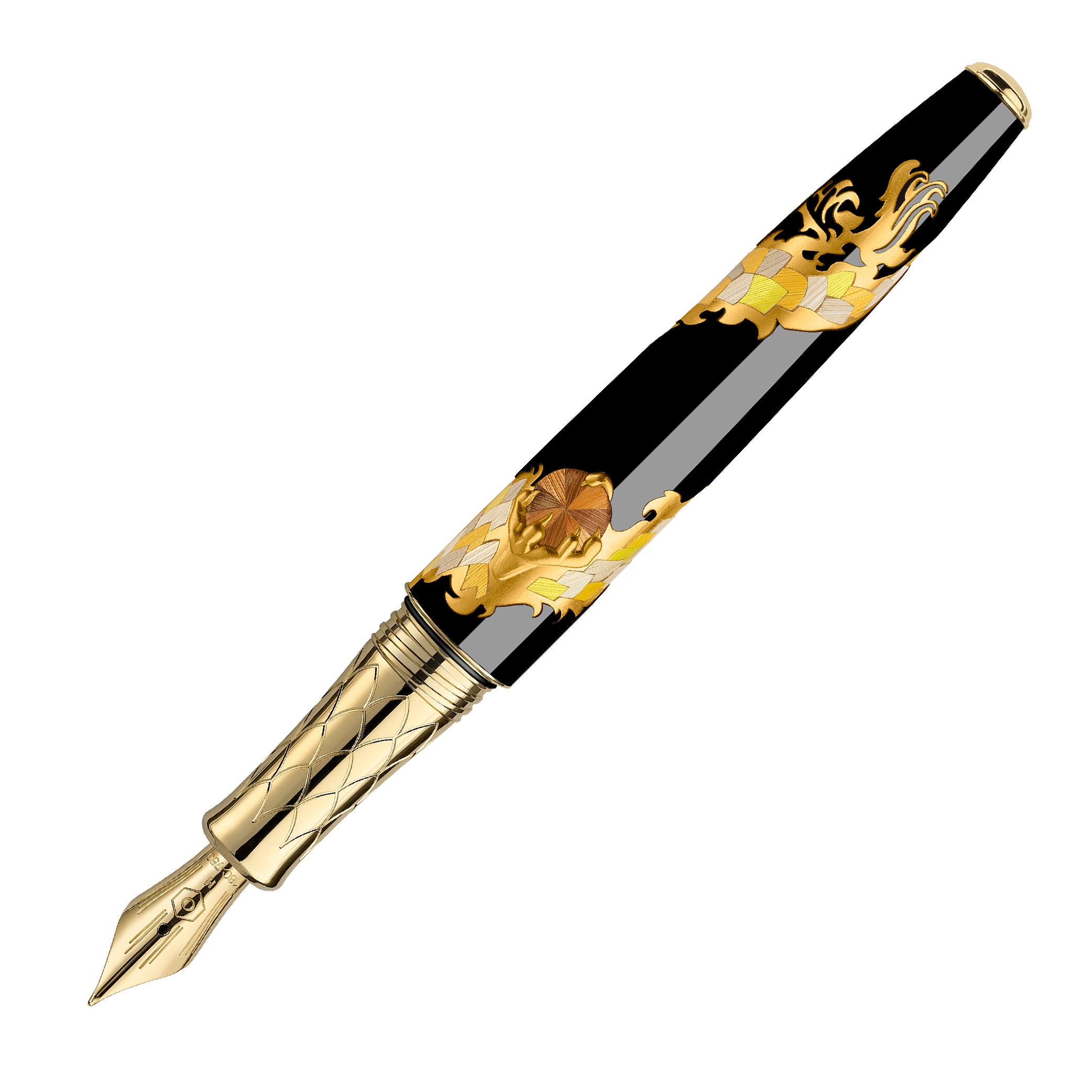 Dragon Straw Marquetry Limited Edition Fountain Pen