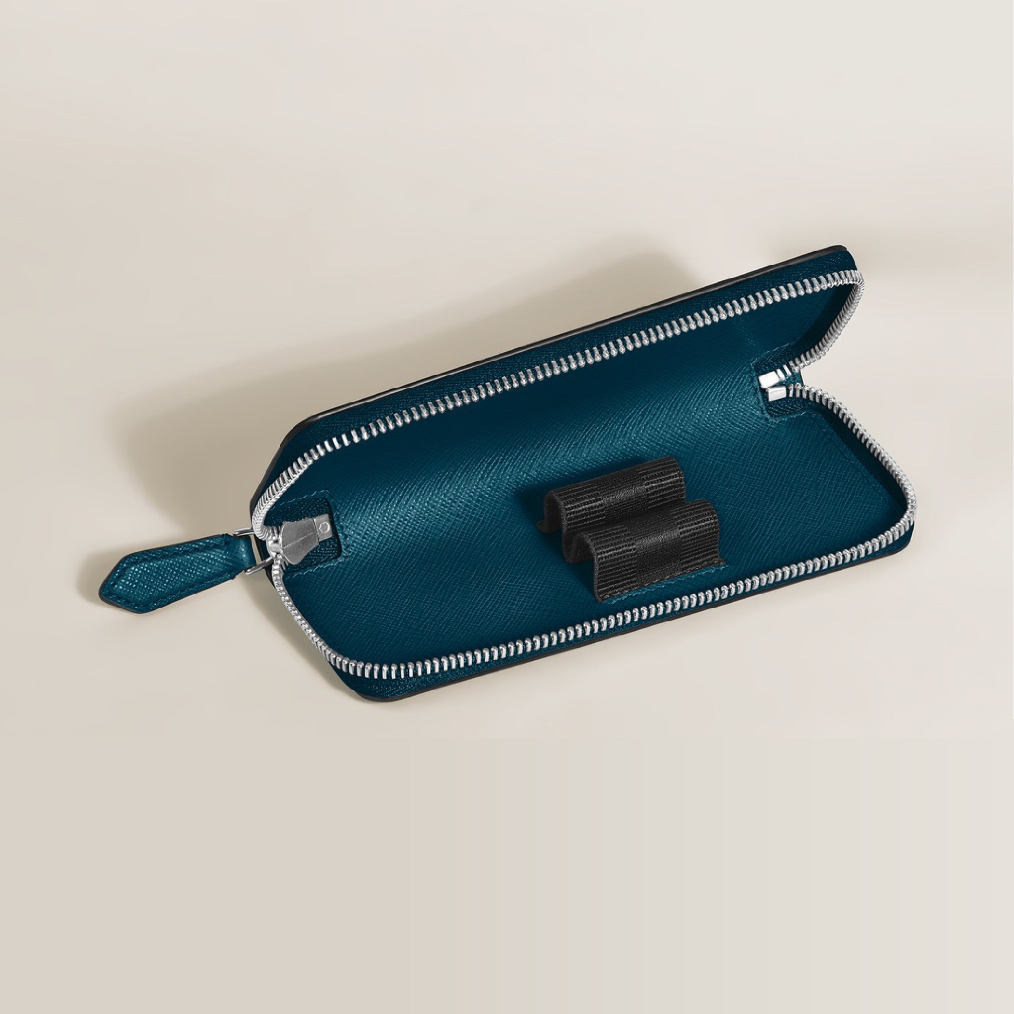 MONTBLANC Sartorial 2 Pen Pouch Zip Cyprus Blue