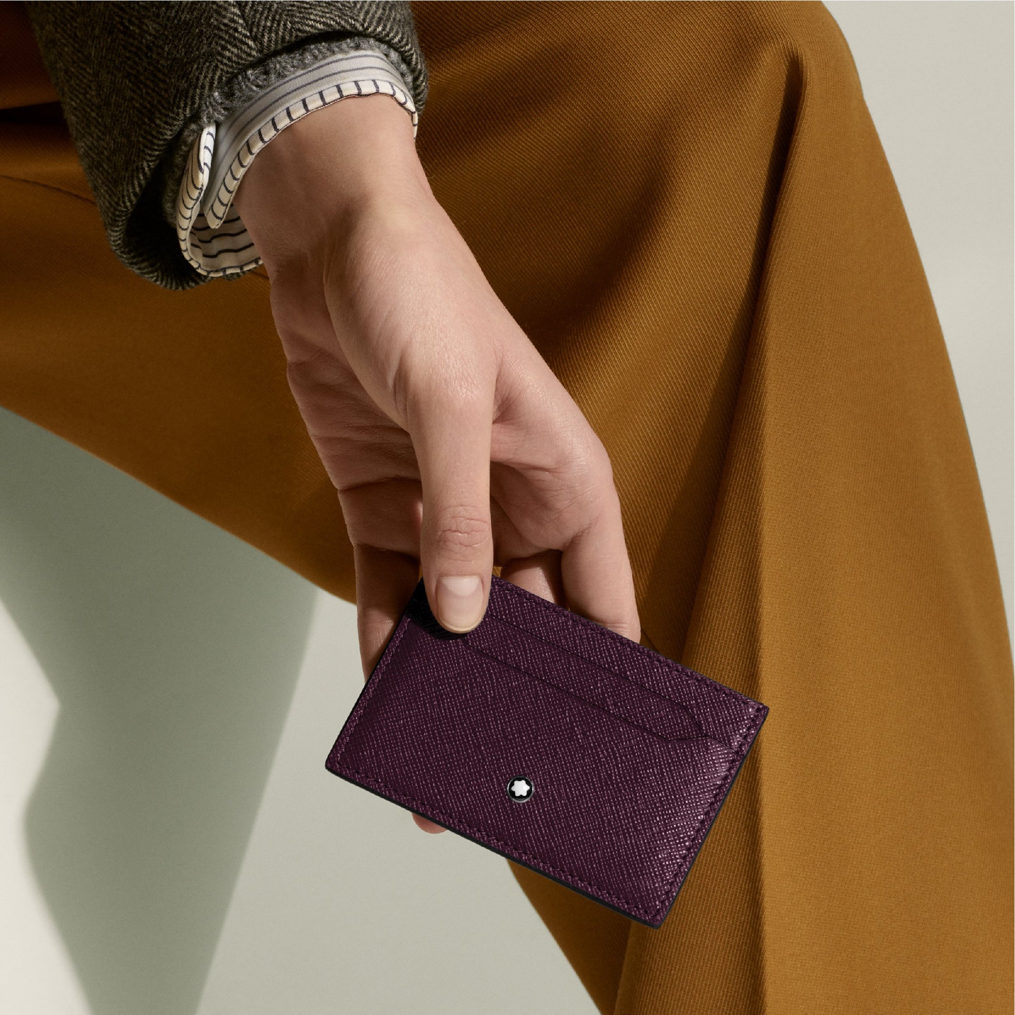 Sartorial Card Holder 5cc Cassis