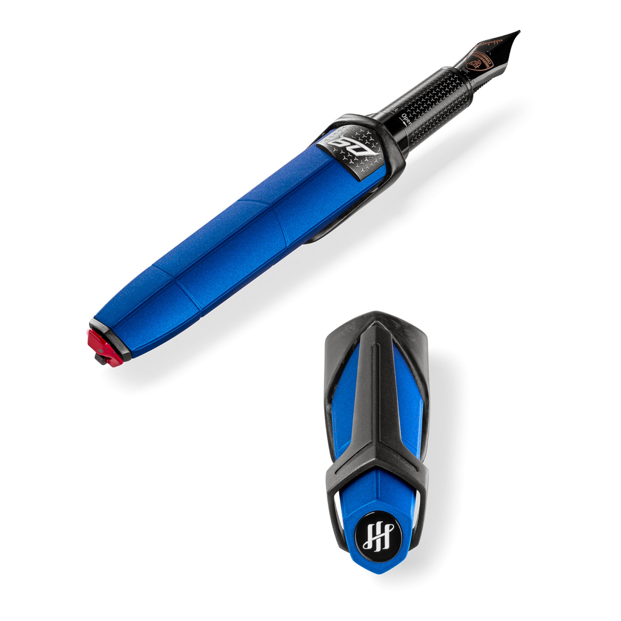 Penna stilografica Montegrappa Automobili Lamborghini 60° Blu Aegeus in edizione limitata