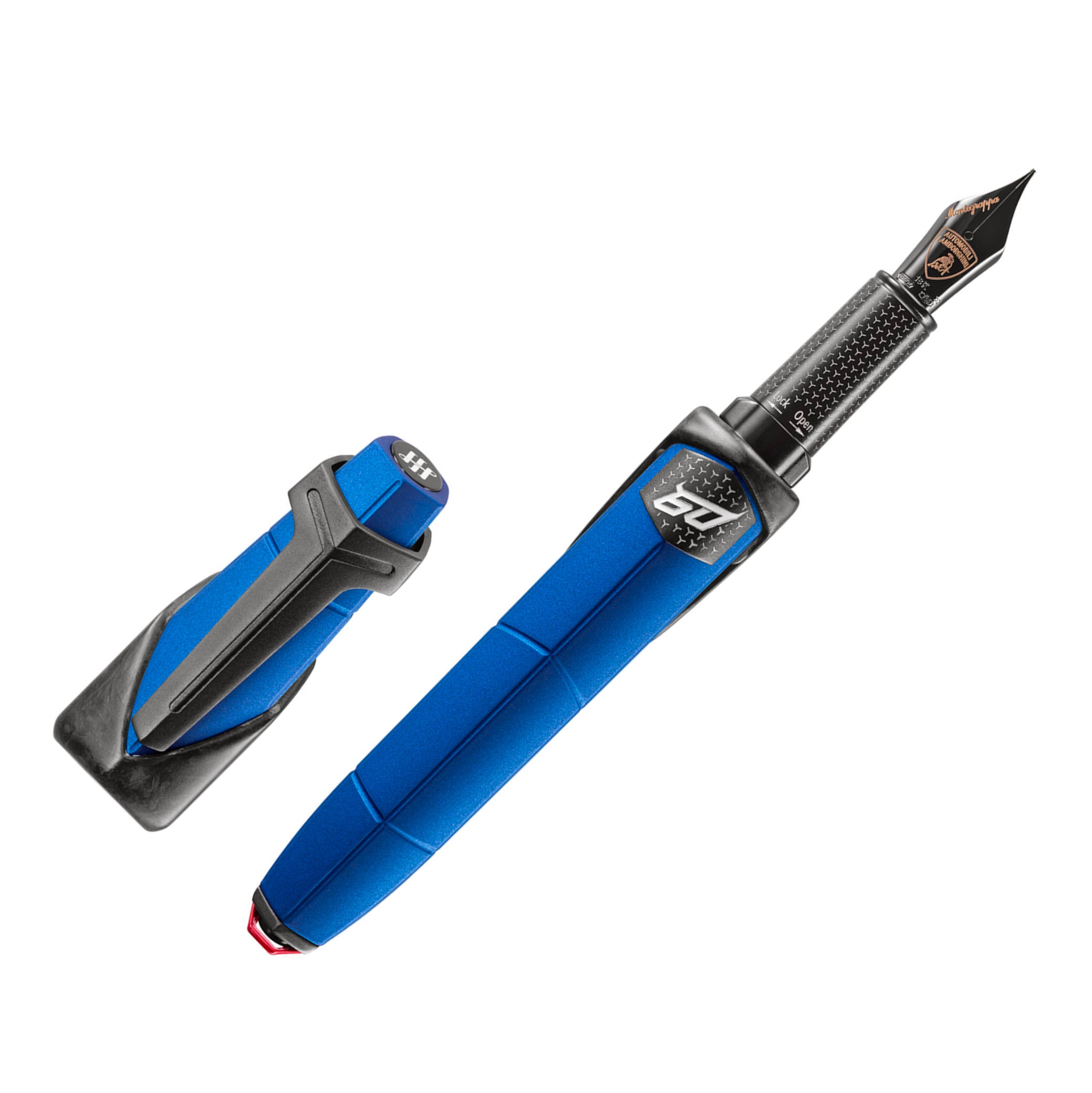 Montegrappa Automobili Lamborghini 60° Blue Aegeus Limited Edition Fountain Pen