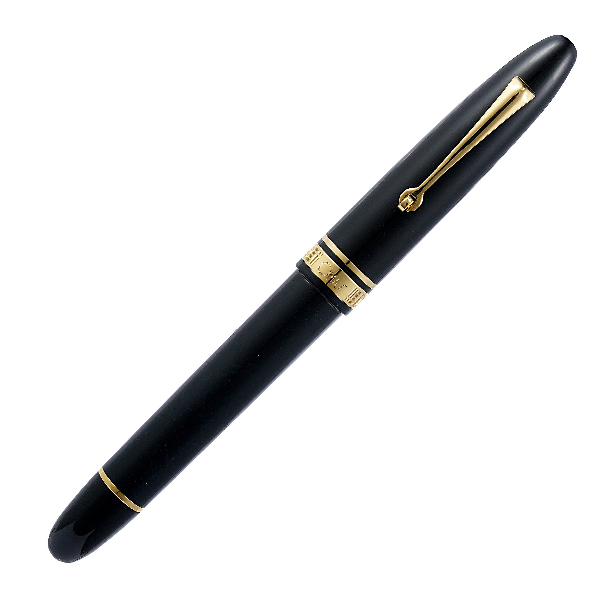 OMAS Ogiva Nera Gold Trim Fountain Pen