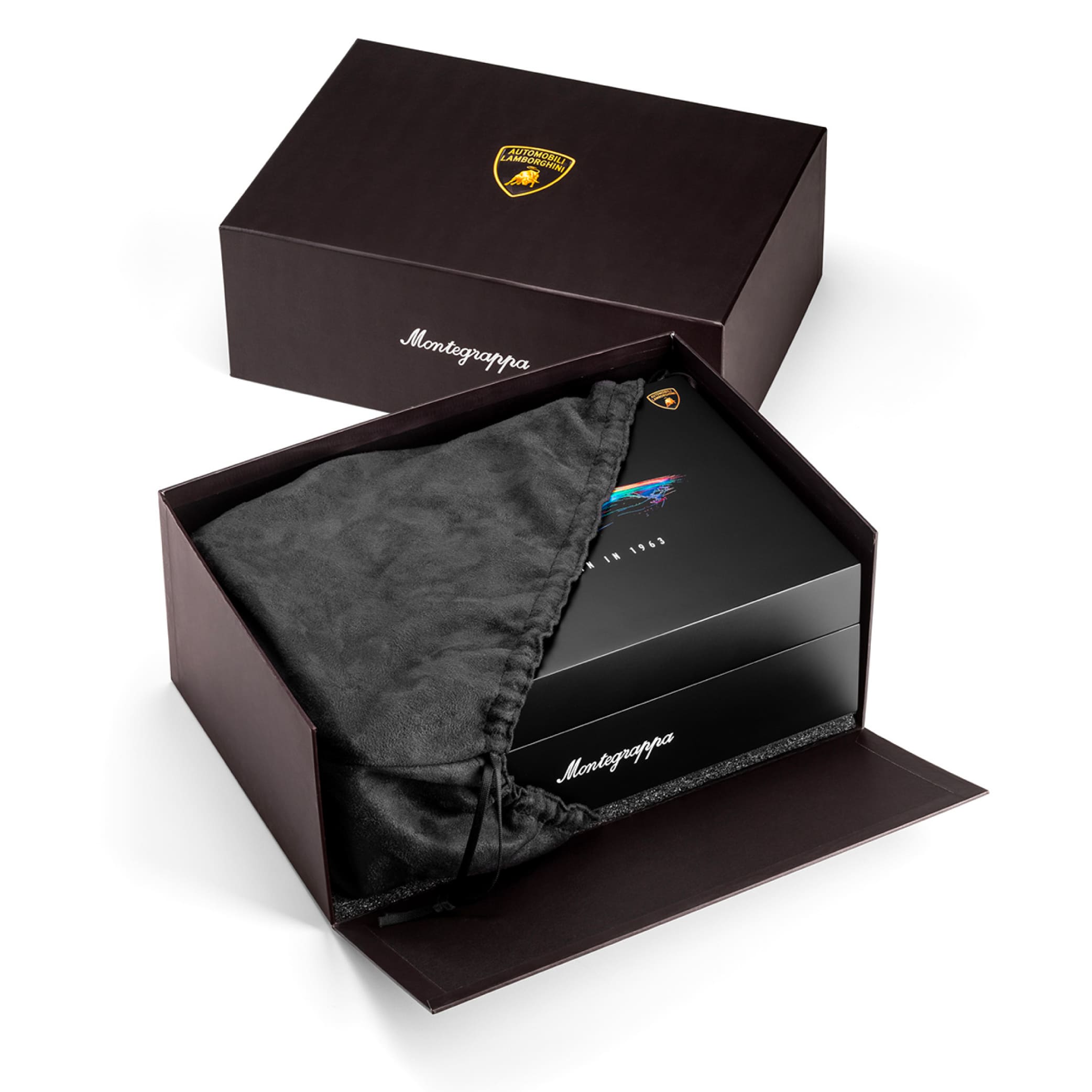 Penna stilografica Montegrappa Automobili Lamborghini 60° Blu Aegeus in edizione limitata