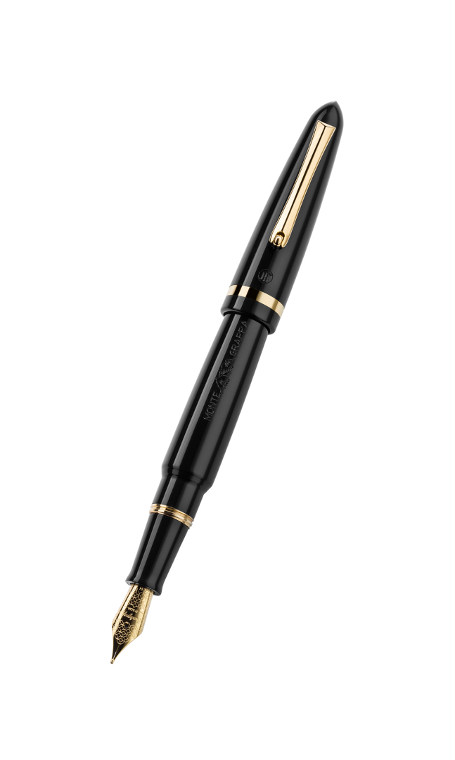 MONTEGRAPPA Venetia Schwarzer Füllfederhalter