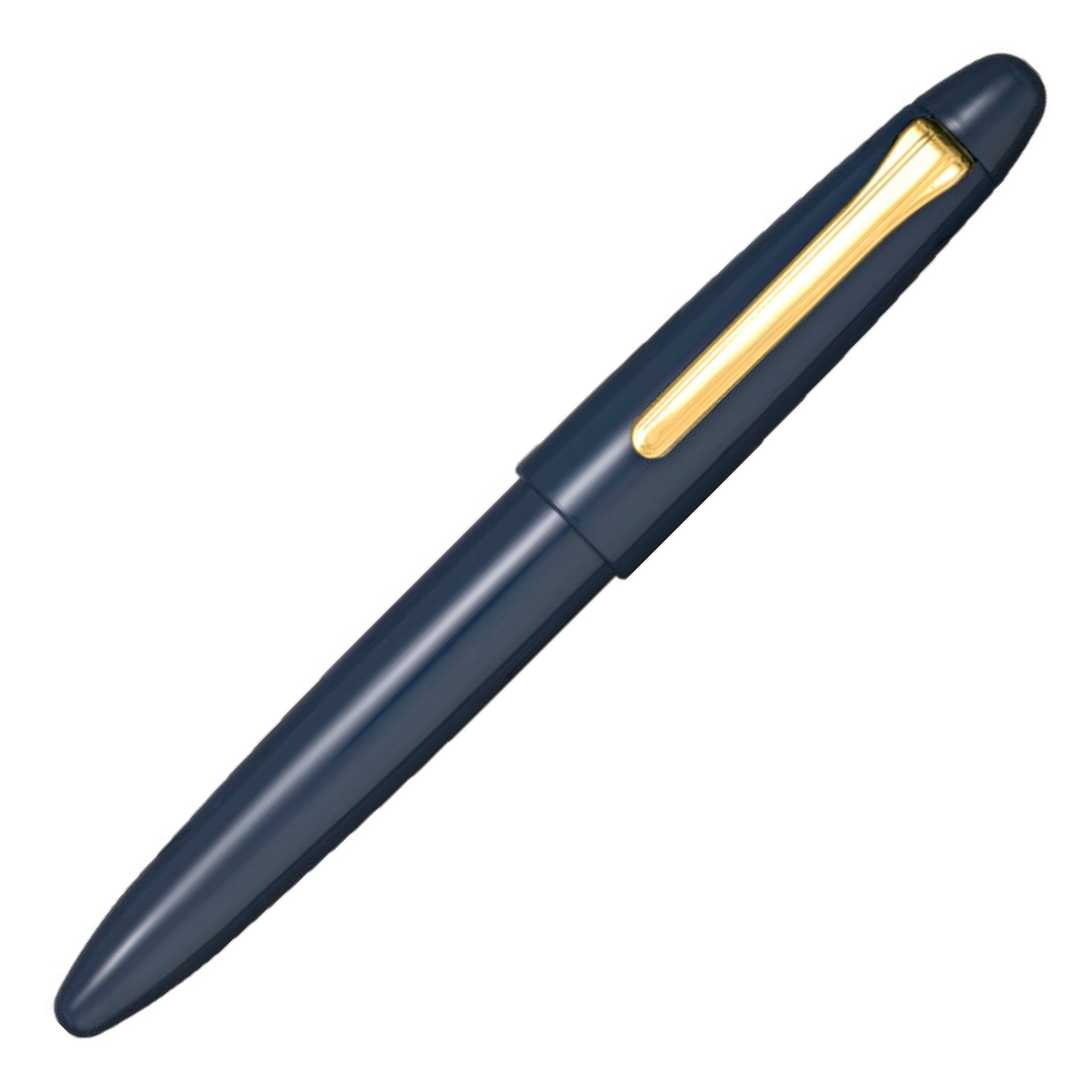 King of Pen Kaga Urushi Color Slate Blue Fountain Pen