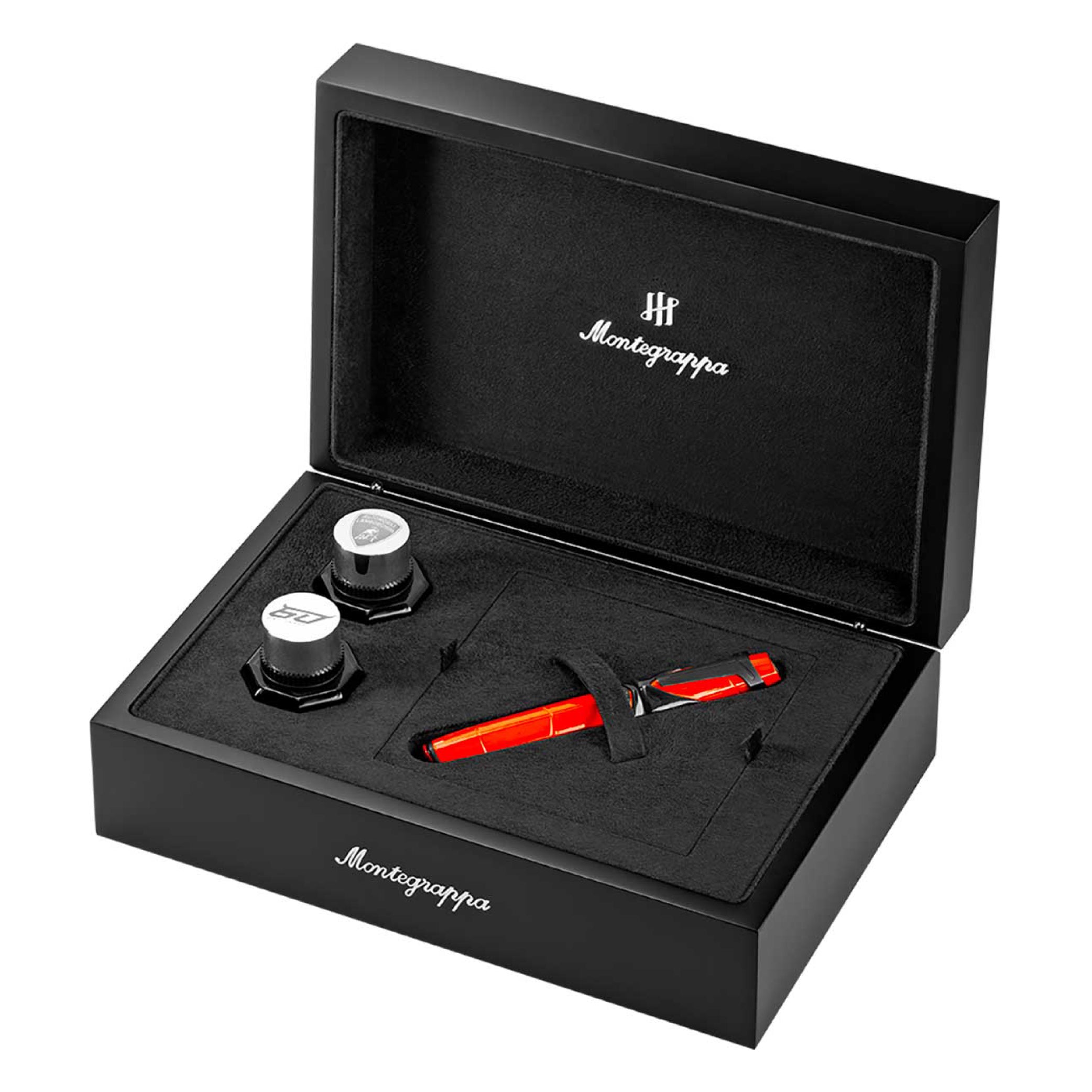 Penna stilografica Montegrappa Automobili Lamborghini 60° Arancio Apodis in edizione limitata 