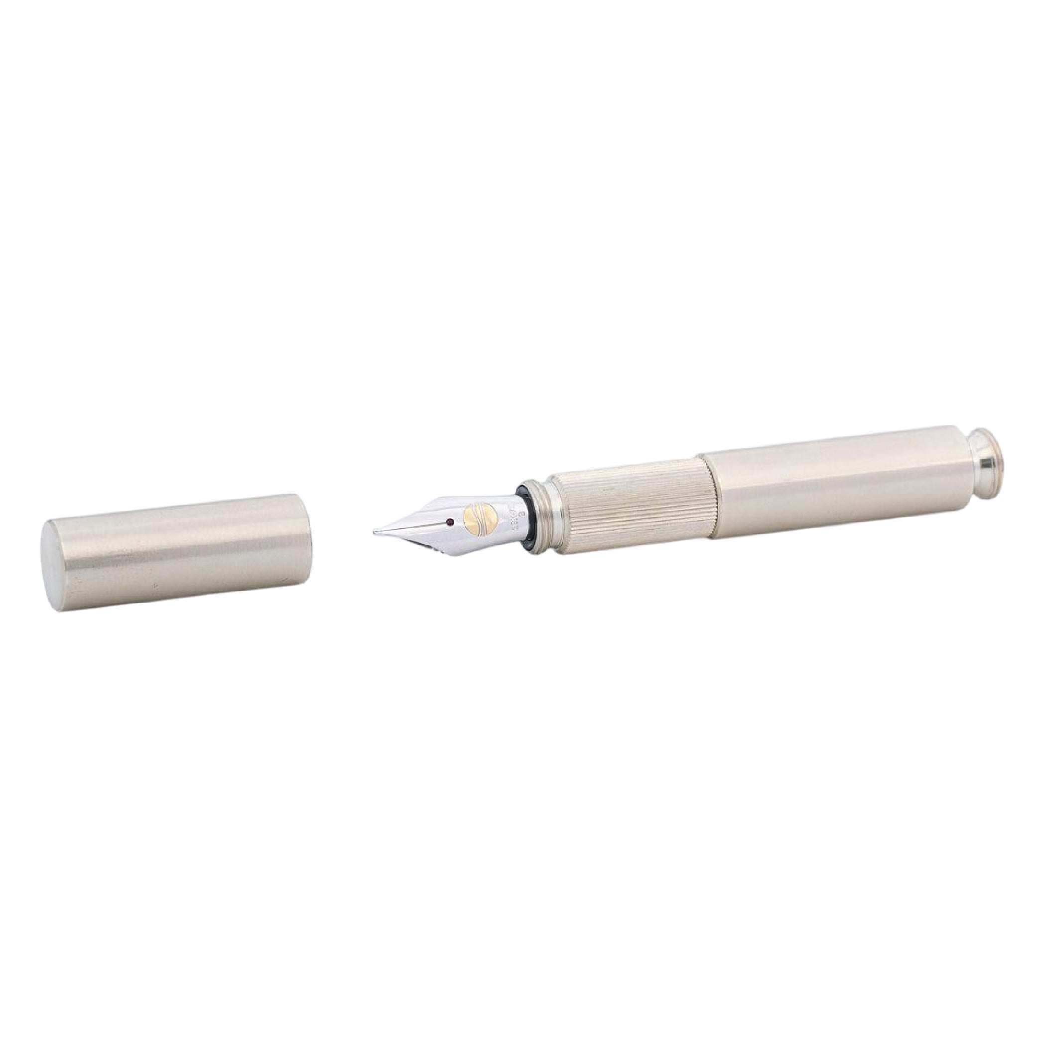 Pocketmaster Brushed Nickel Silver Fountain Pen