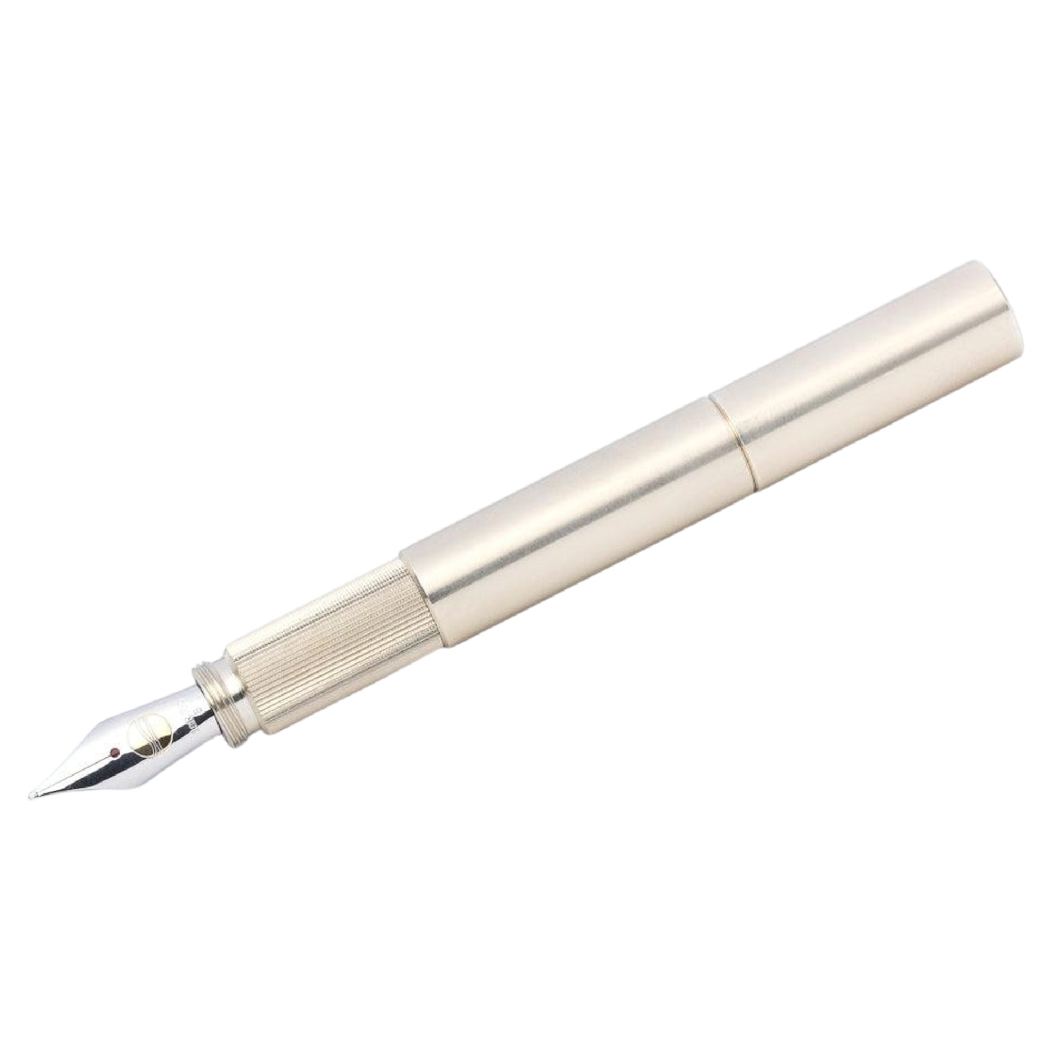 Pocketmaster Brushed Nickel Silver Fountain Pen