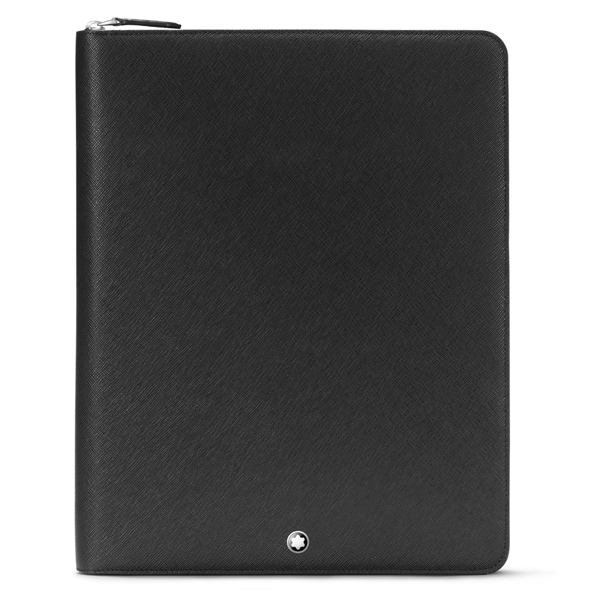 Sartorial Medium Black Notes Holder with Zip