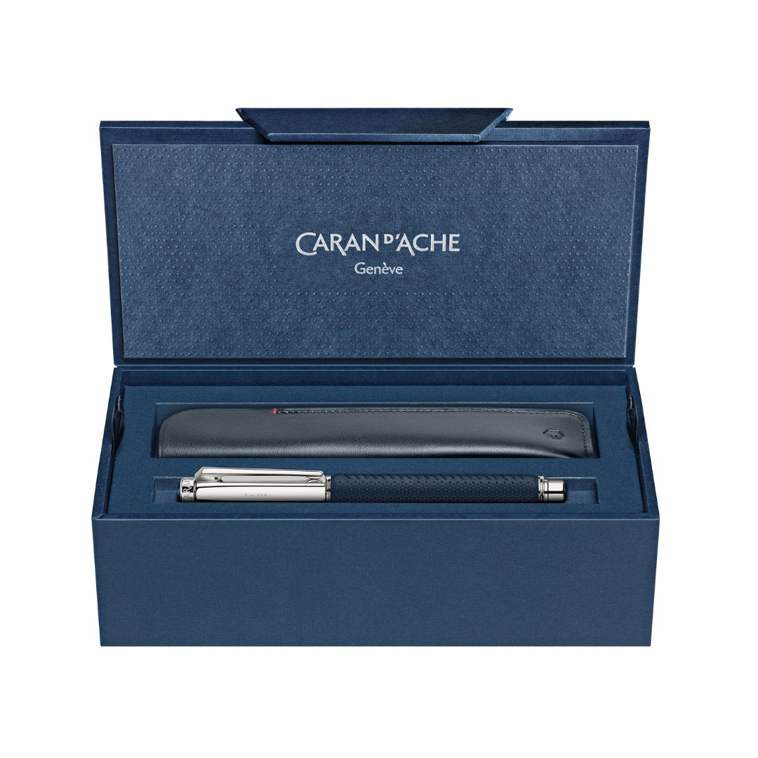 CARAN D'ACHE Set VARIUS TROPHY Penna Roller e Custodia in Pelle (Edizione Limitata)