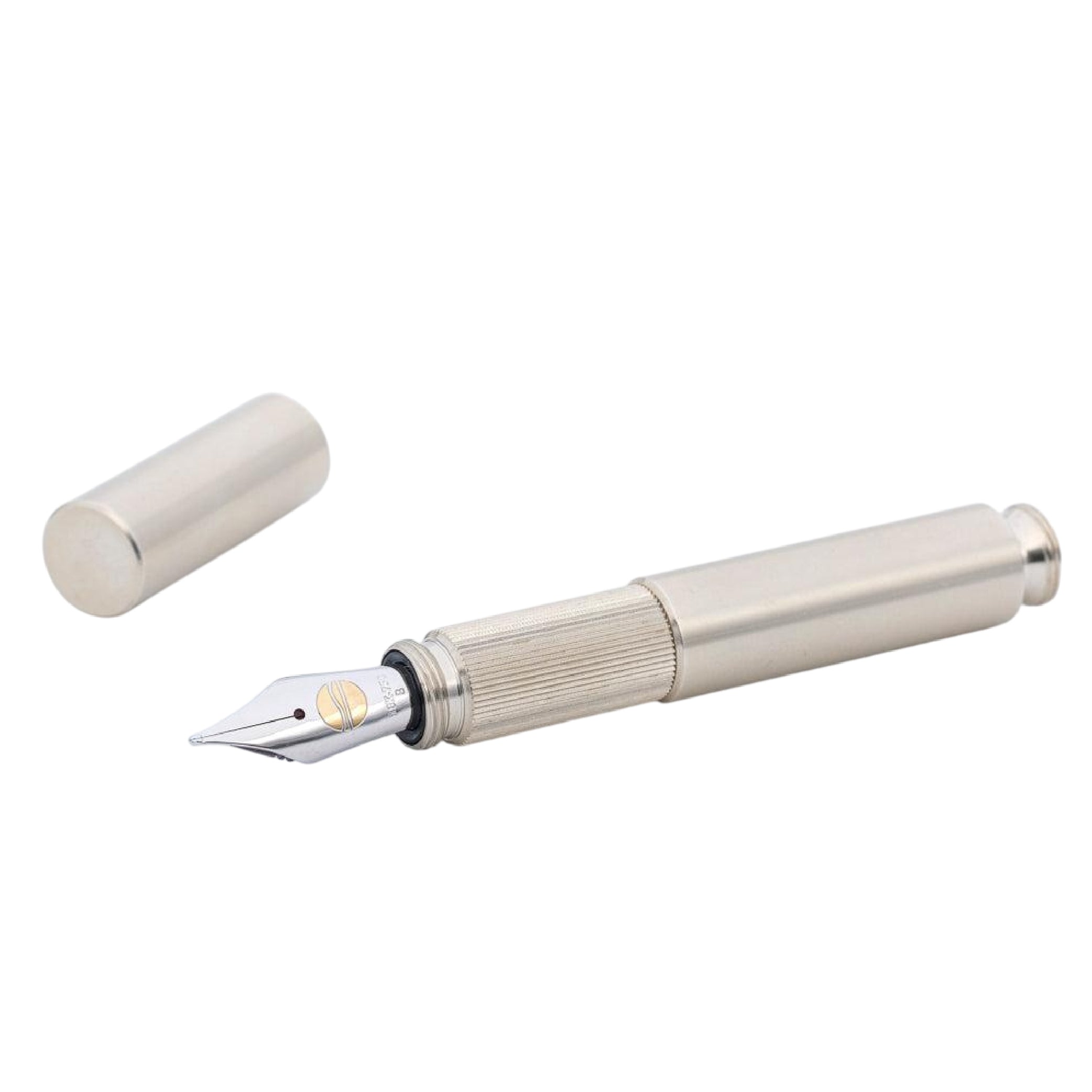 Pocketmaster Brushed Nickel Silver Fountain Pen