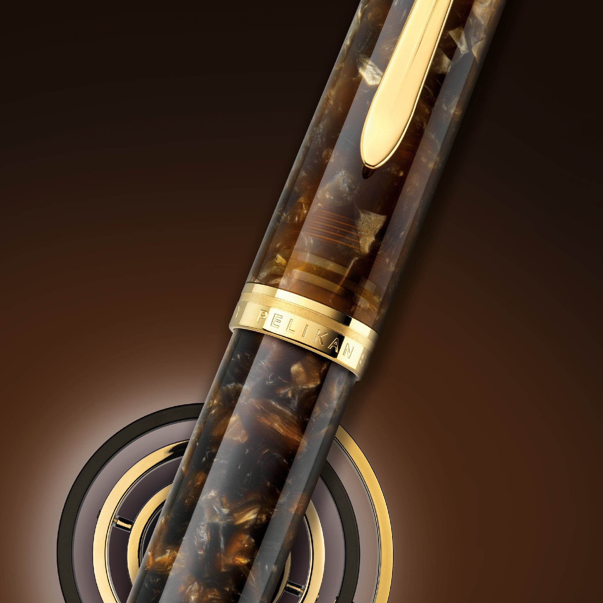 PELIKAN Souverän M1000 Renaissance Marrone Edizione Speciale Penna Stilografica