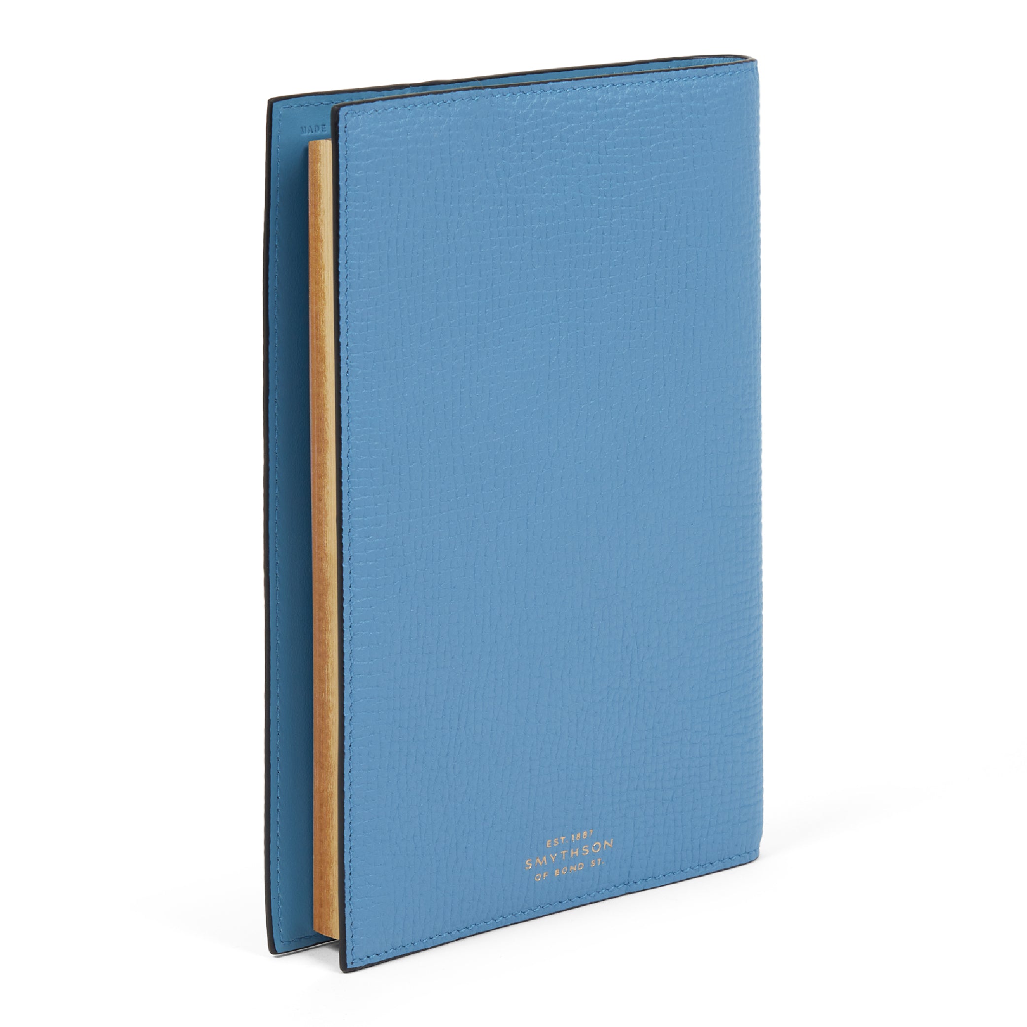 SMYTHSON Nile Blue Evergreen Refillable Notebook in Ludlow