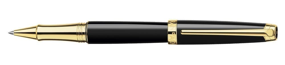 CARAN D'ACHE Leman Ebony Black Gold Rollerball