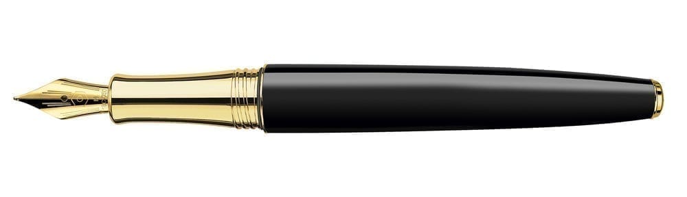 Leman Ebony Black Gold Fountain Pen