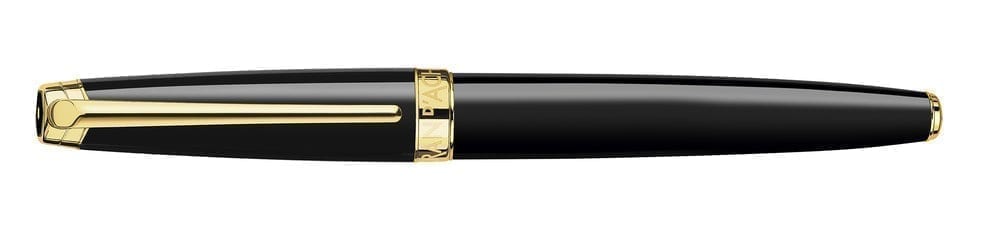 CARAN D'ACHE Leman Ebony Black Gold Fountain Pen