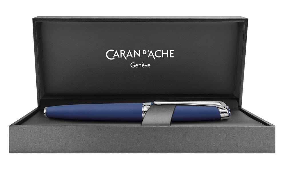 CARAN D'ACHE Leman Blue Night Matt Fountain Pen